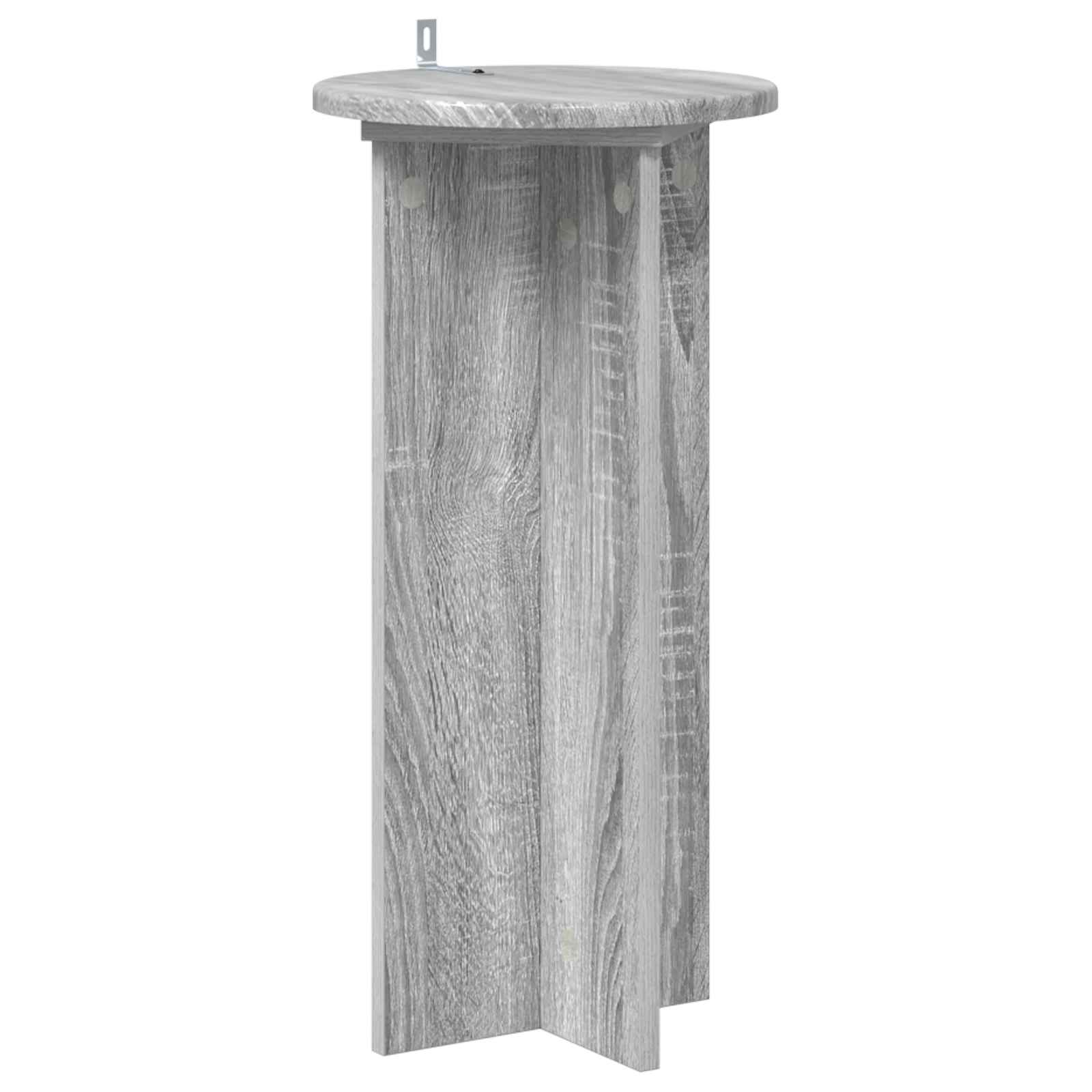 Növényállvány 2 pcs szürke sonoma 29,5 x 29,5 x 60 cm