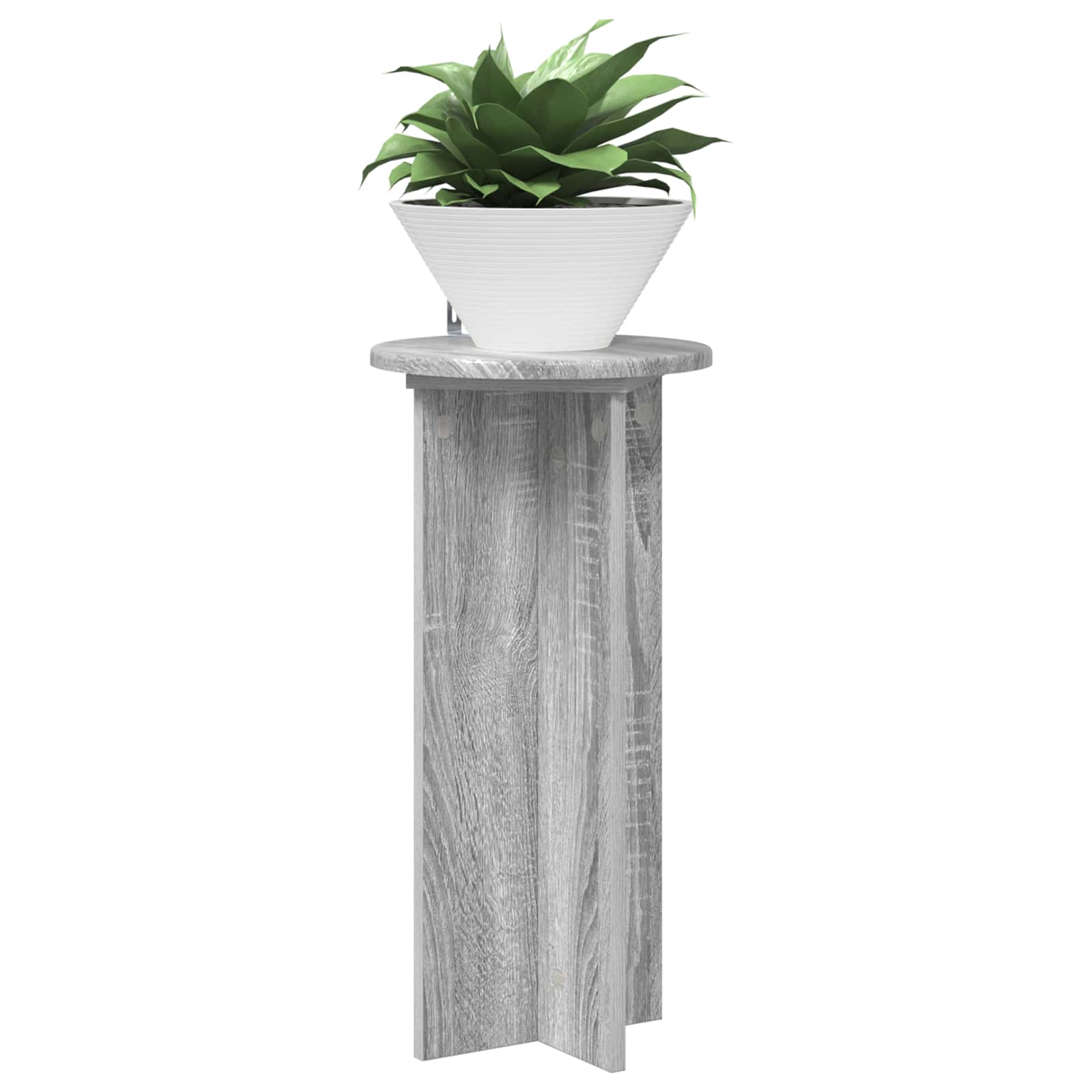 Növényállvány 2 pcs szürke sonoma 29,5 x 29,5 x 60 cm