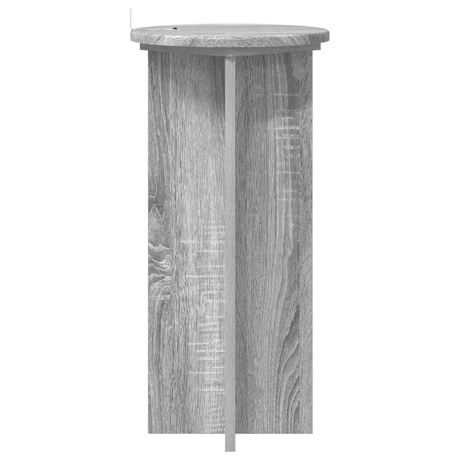 Növényállvány 2 pcs szürke sonoma 29,5 x 29,5 x 60 cm