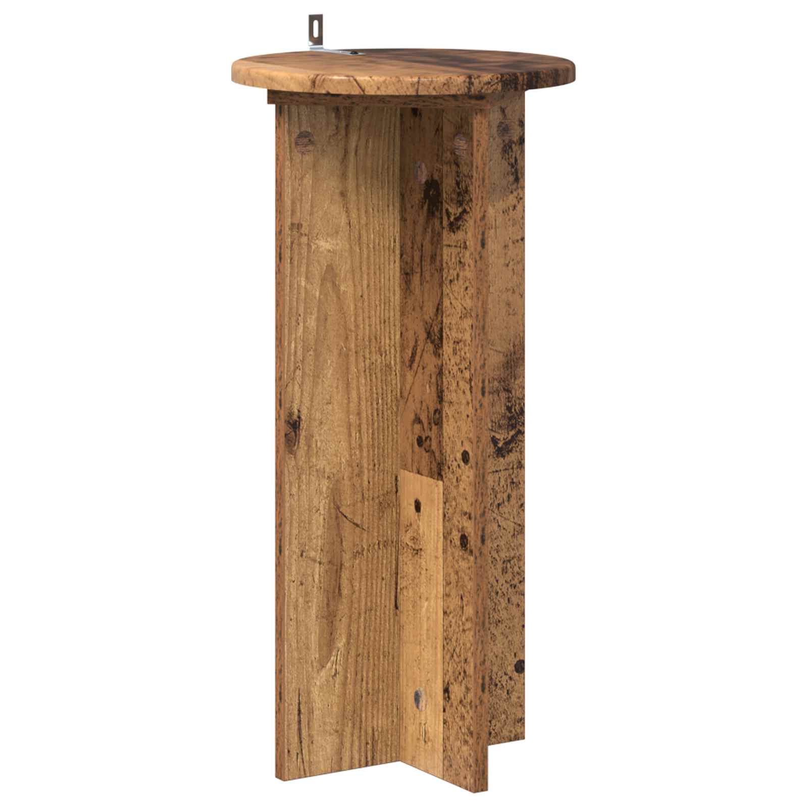 Növényállvány 2 pcs antik fa 29,5 x 29,5 x 60 cm szerelt fa