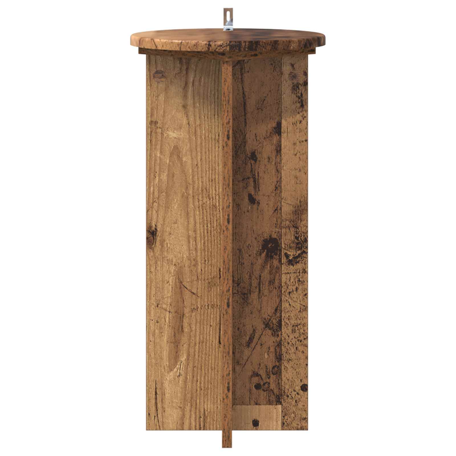 Növényállvány 2 pcs antik fa 29,5 x 29,5 x 60 cm szerelt fa