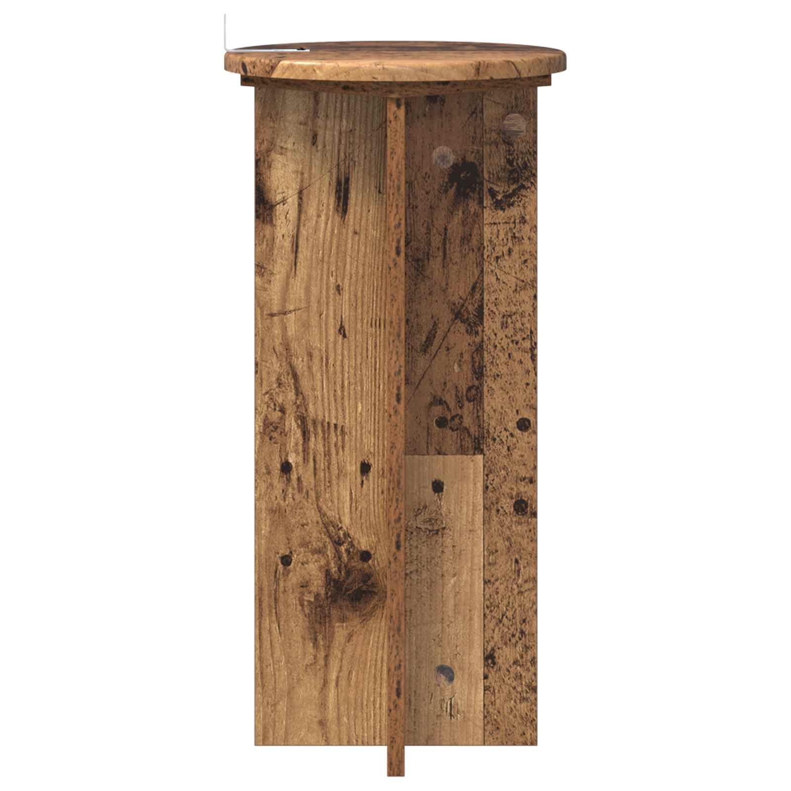 Növényállvány 2 pcs antik fa 29,5 x 29,5 x 60 cm szerelt fa