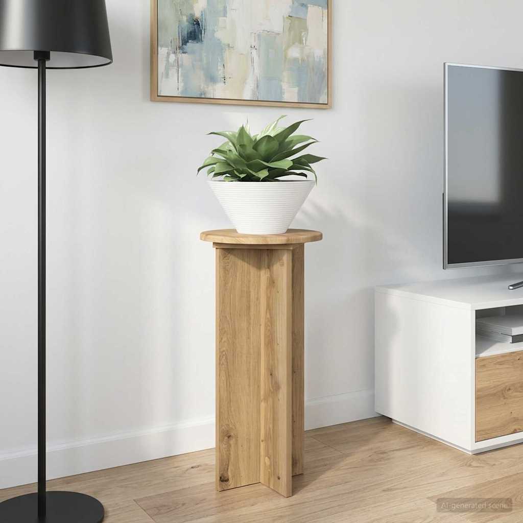 Növényállvány 2 pcs kézműves tölgy 29,5 x 29,5 x 60 cm