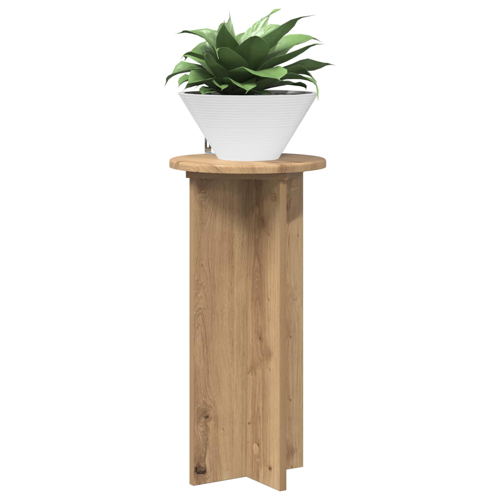 Növényállvány 2 pcs kézműves tölgy 29,5 x 29,5 x 60 cm