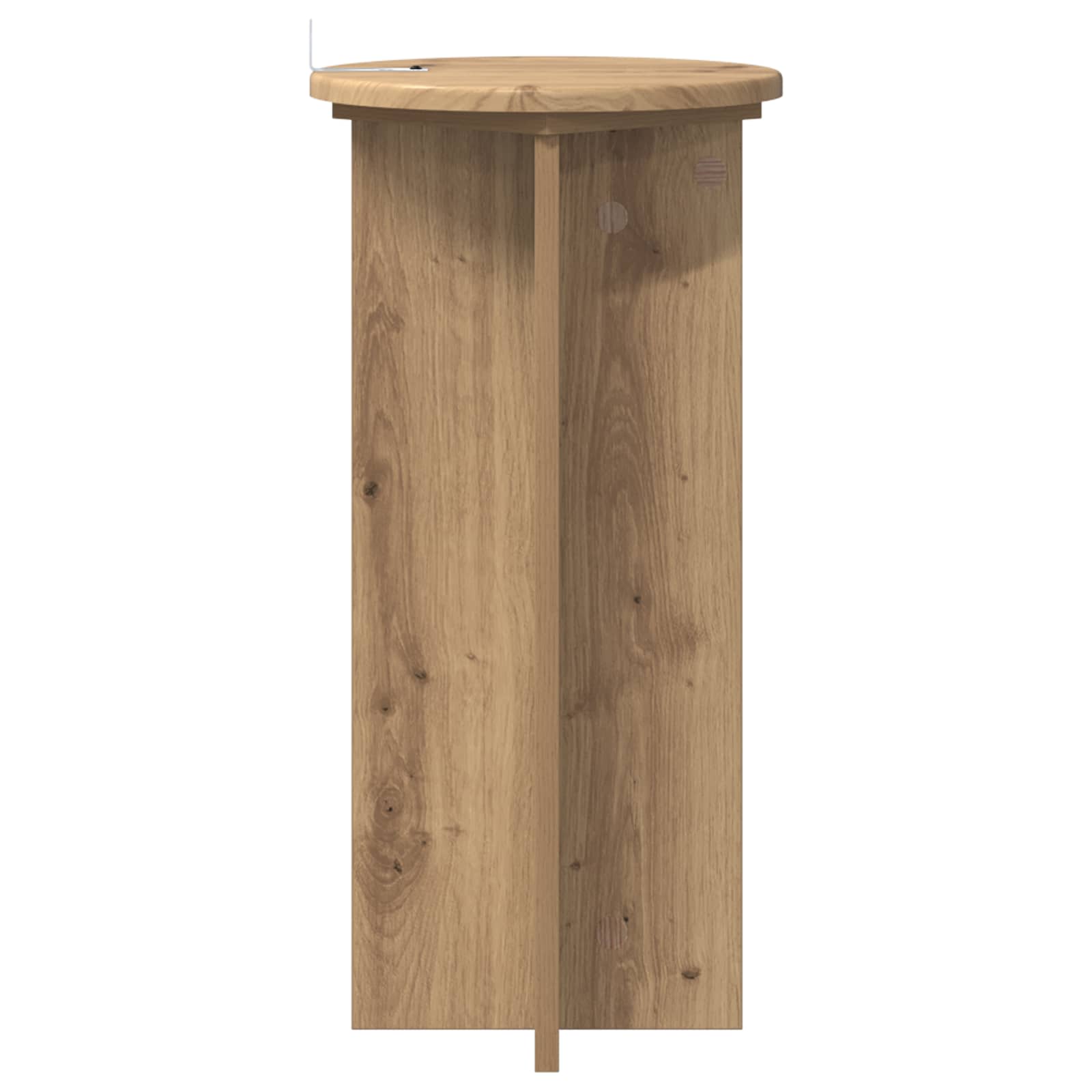 Növényállvány 2 pcs kézműves tölgy 29,5 x 29,5 x 60 cm