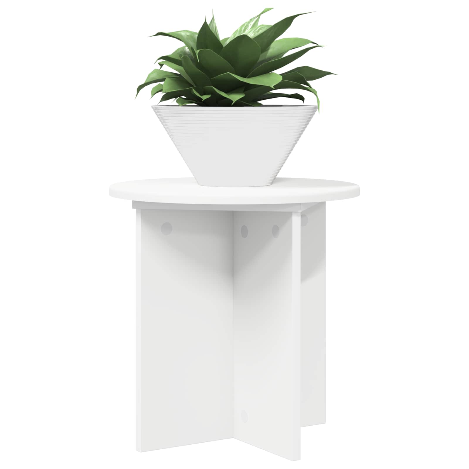 Növényállvány 2 pcs fehér ø40 x 40 cm szerelt fa