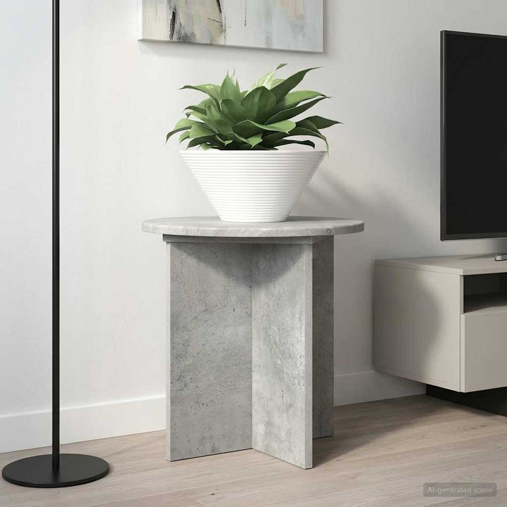 Növényállvány 2 pcs betonszürke 40 x 40 x 40 cm szerelt fa