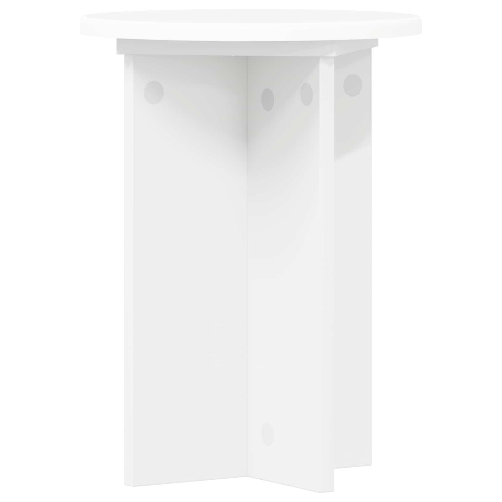Növényállvány 2 pcs fehér ø29,5 x 40 cm szerelt fa
