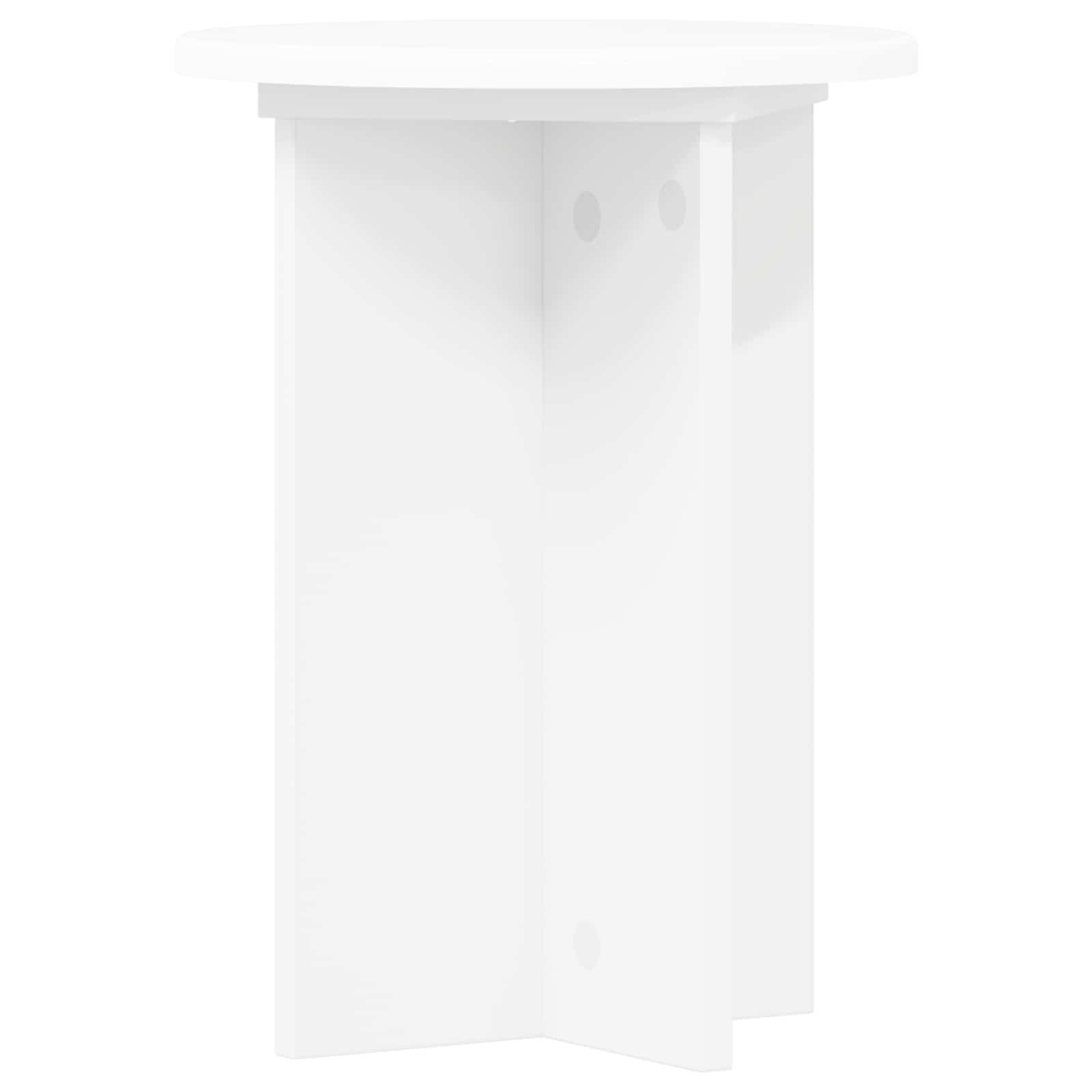 Növényállvány 2 pcs fehér ø29,5 x 40 cm szerelt fa