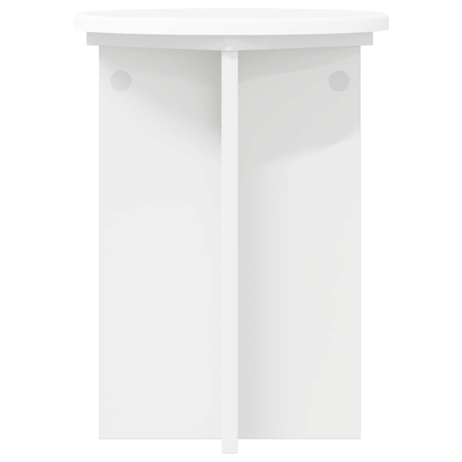 Növényállvány 2 pcs fehér ø29,5 x 40 cm szerelt fa