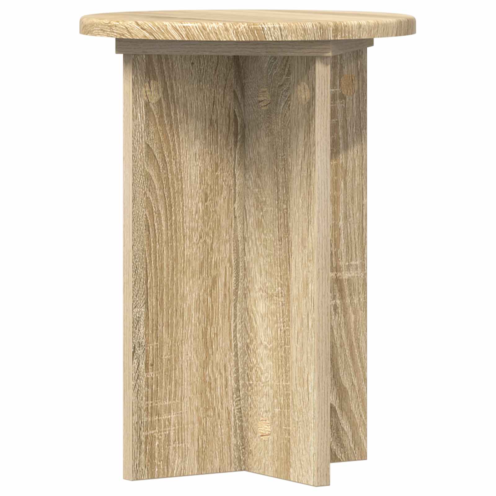 Növényállvány 2 pcs sonoma tölgy ø29,5 x 40 cm szerelt fa