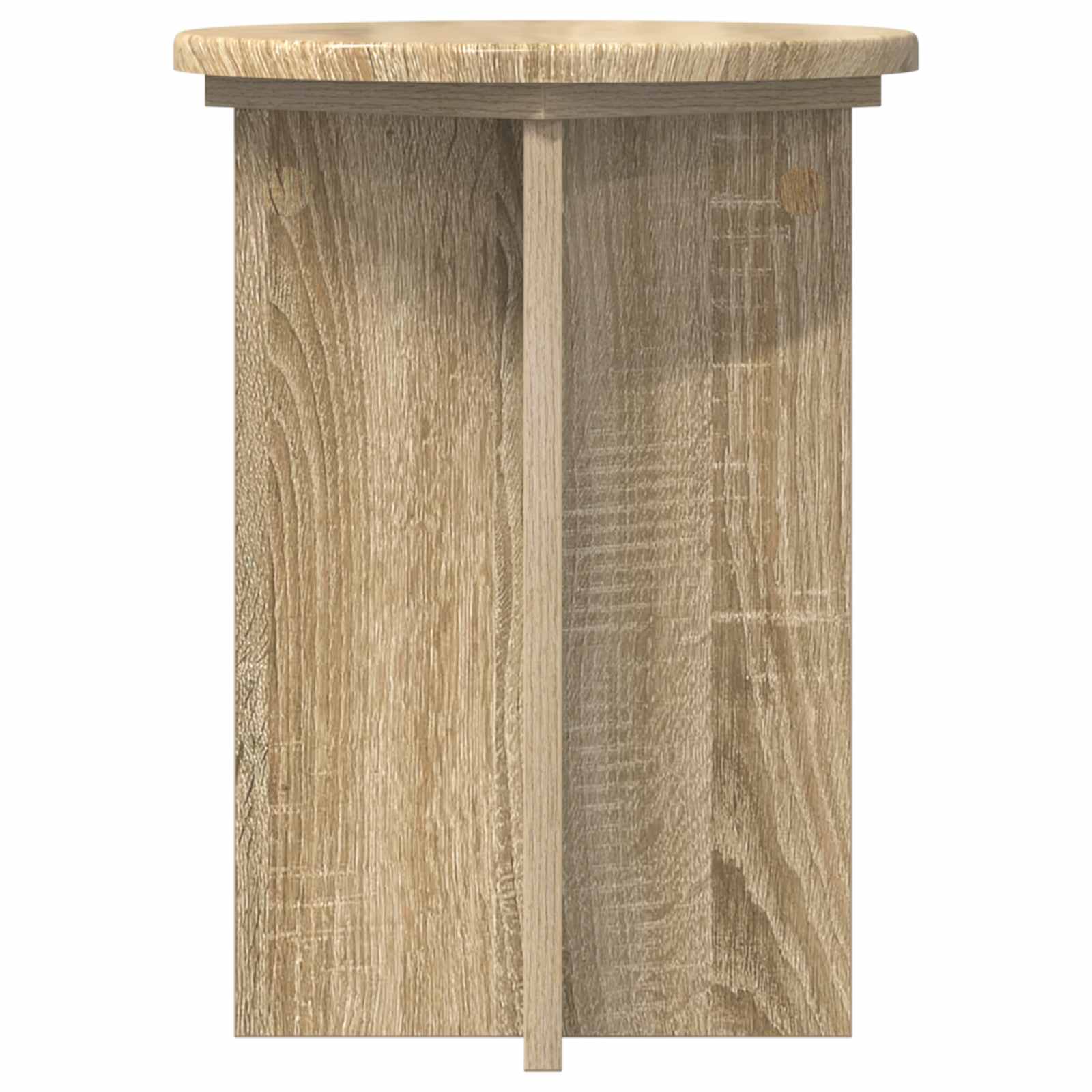 Növényállvány 2 pcs sonoma tölgy ø29,5 x 40 cm szerelt fa
