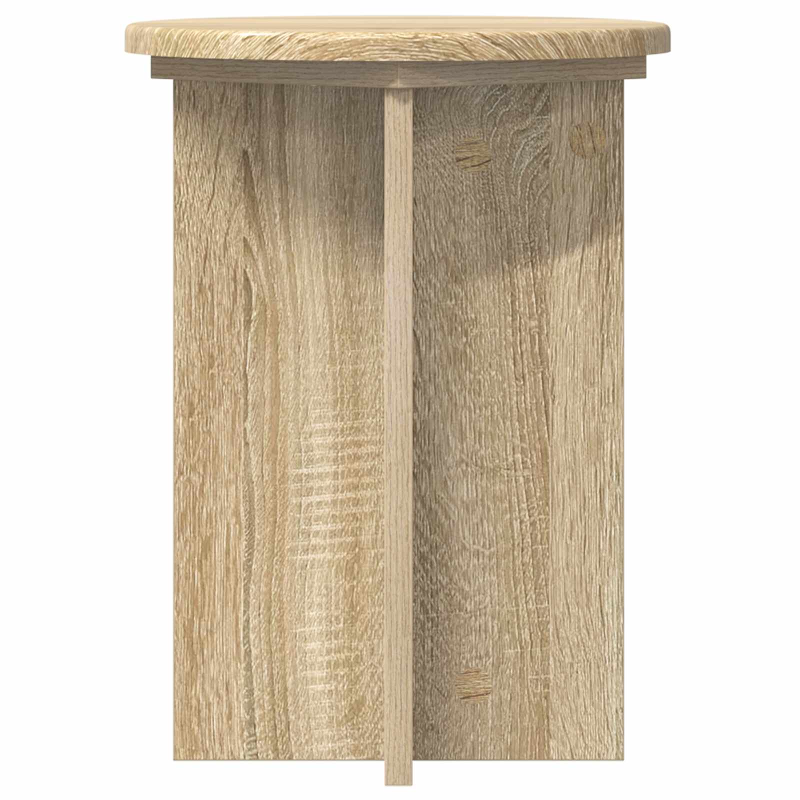 Növényállvány 2 pcs sonoma tölgy ø29,5 x 40 cm szerelt fa