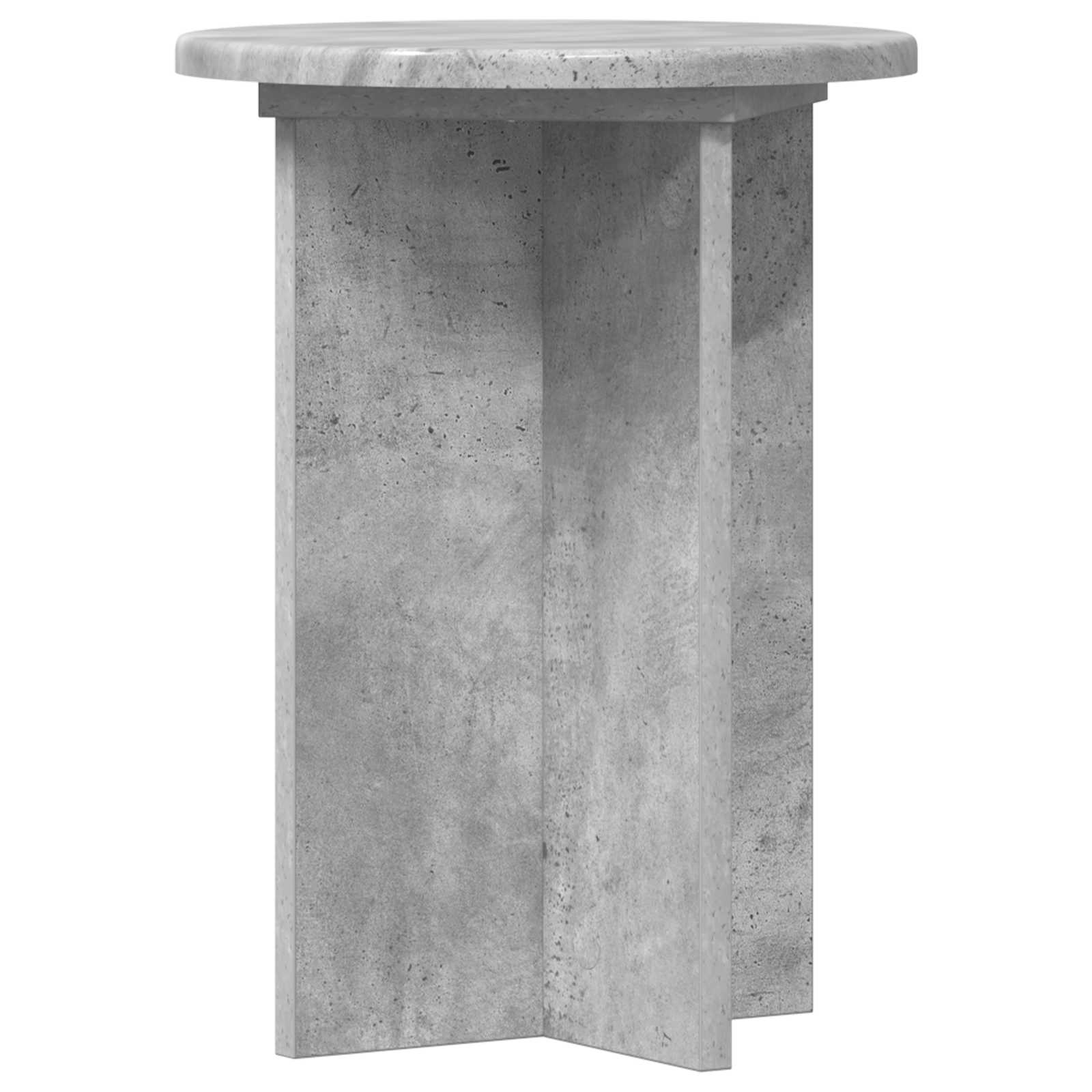 Növényállvány 2 pcs betonszürke ø29,5 x 40 cm szerelt fa