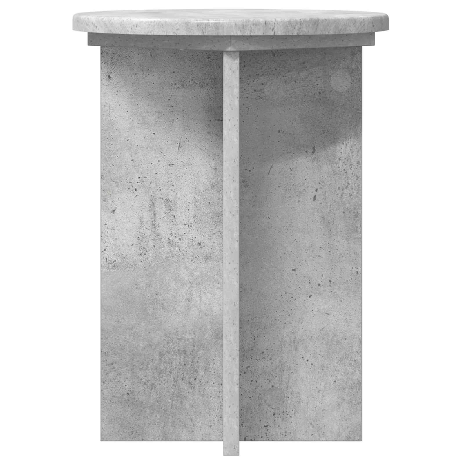 Növényállvány 2 pcs betonszürke ø29,5 x 40 cm szerelt fa