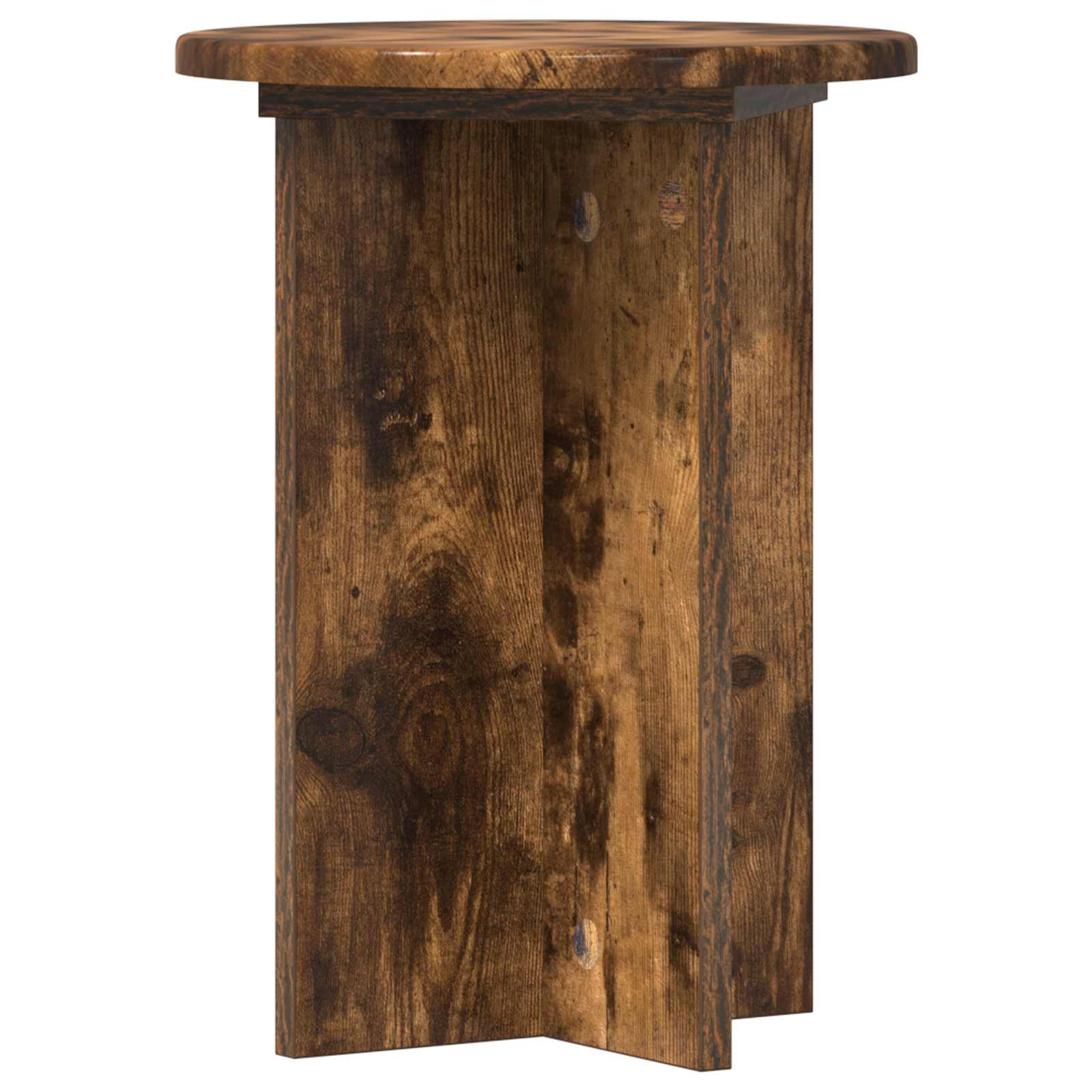 Növényállvány 2 pcs füstös tölgy ø29,5 x 40 cm szerelt fa