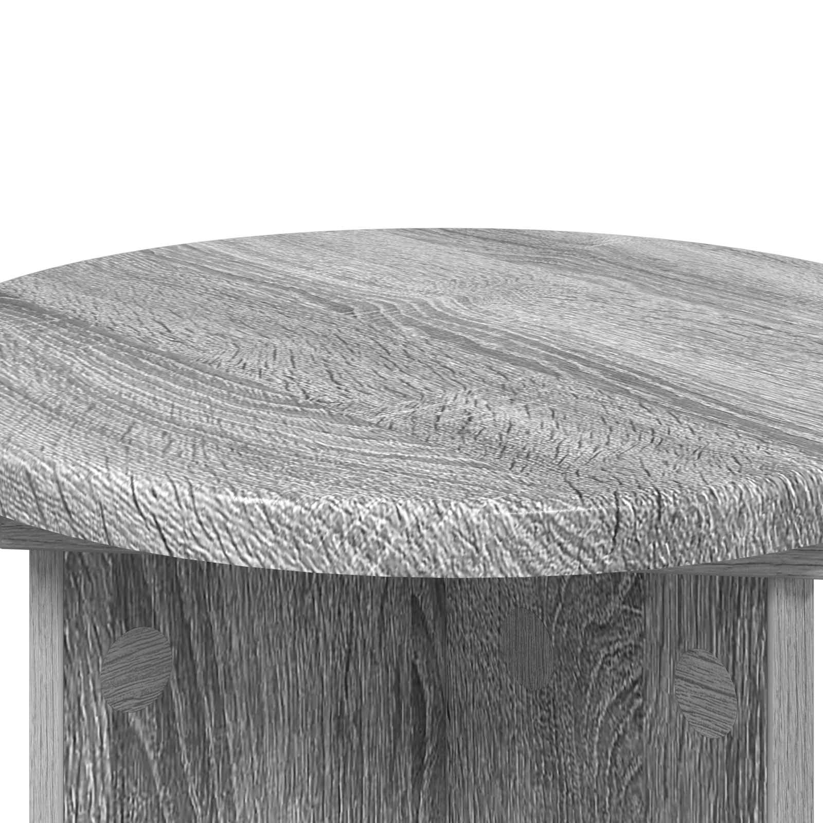 Növényállvány 2 pcs szürke sonoma ø29,5 x 40 cm szerelt fa