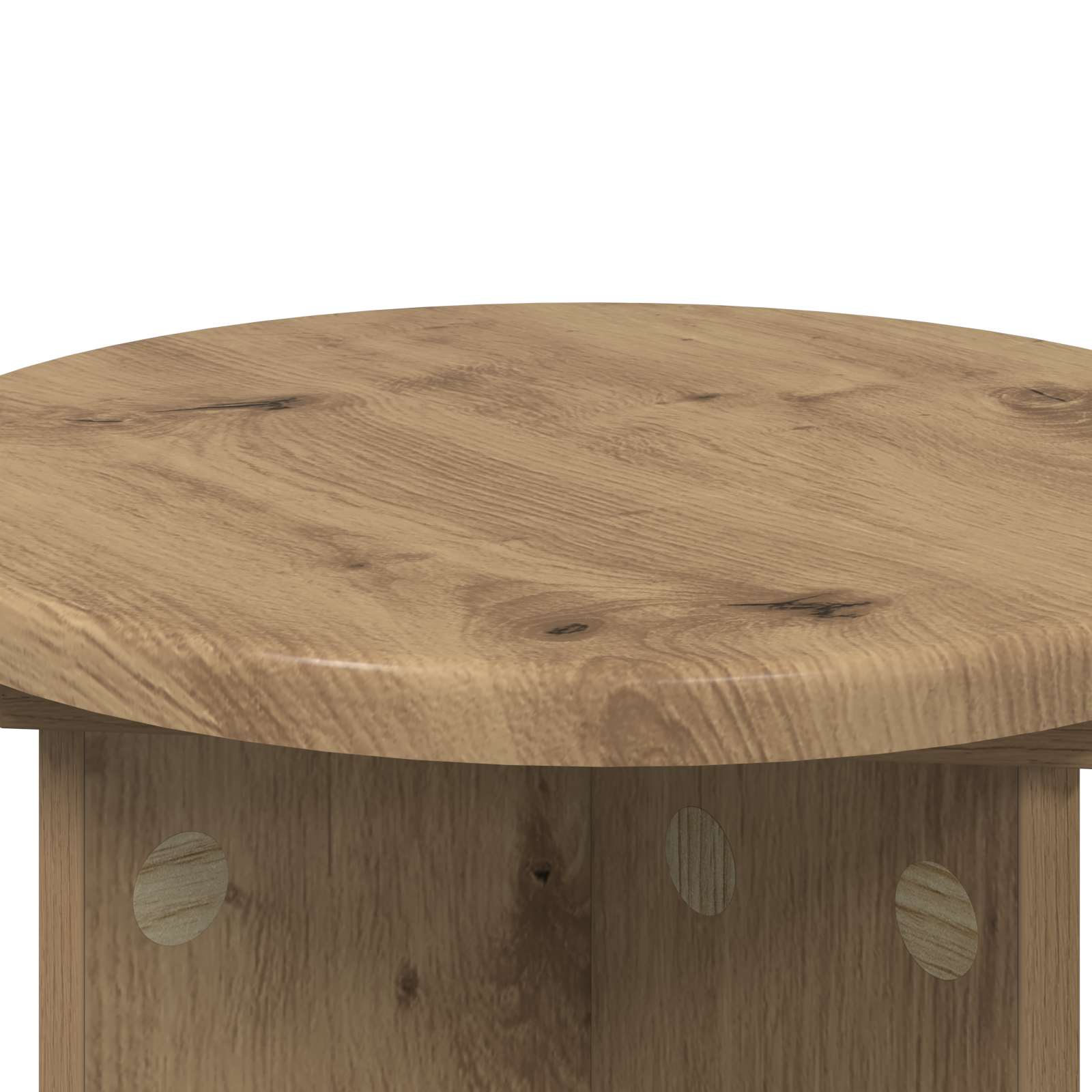 Növényállvány 2 pcs kézműves tölgy ø29,5 x 40 cm szerelt fa