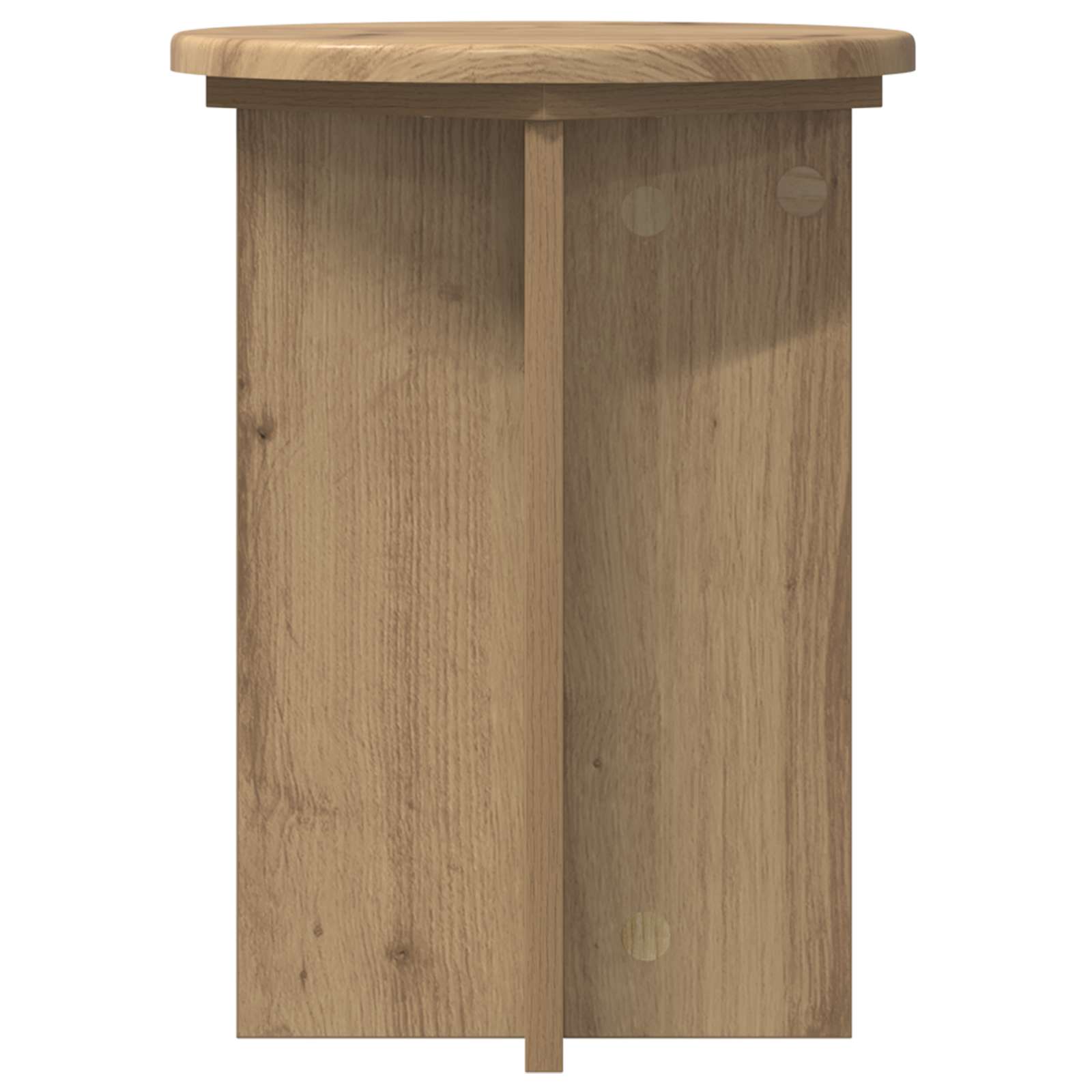 Növényállvány 2 pcs kézműves tölgy ø29,5 x 40 cm szerelt fa