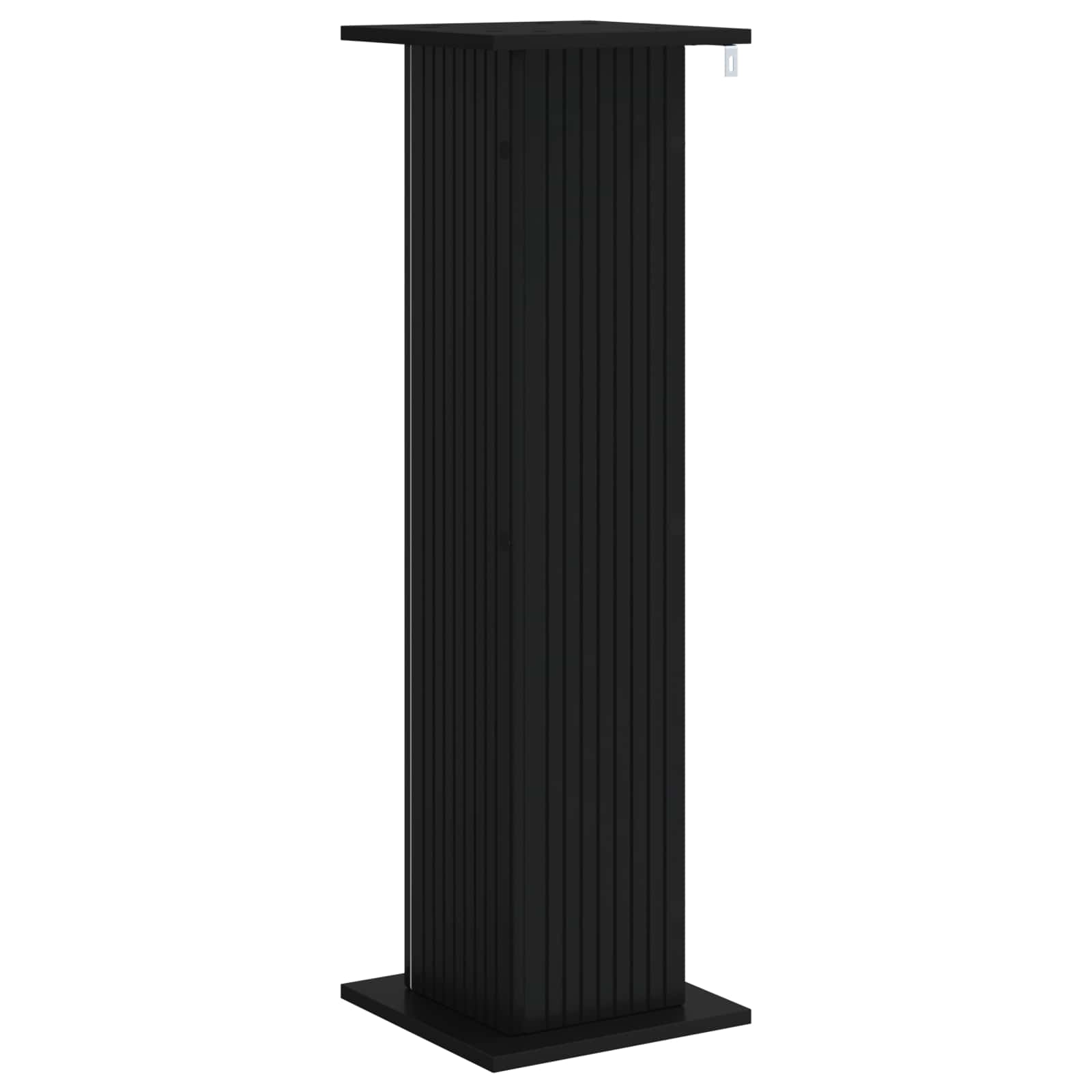 Növényállvány 2 pcs fekete 30,5 x 30 x 100,5 cm szerelt fa