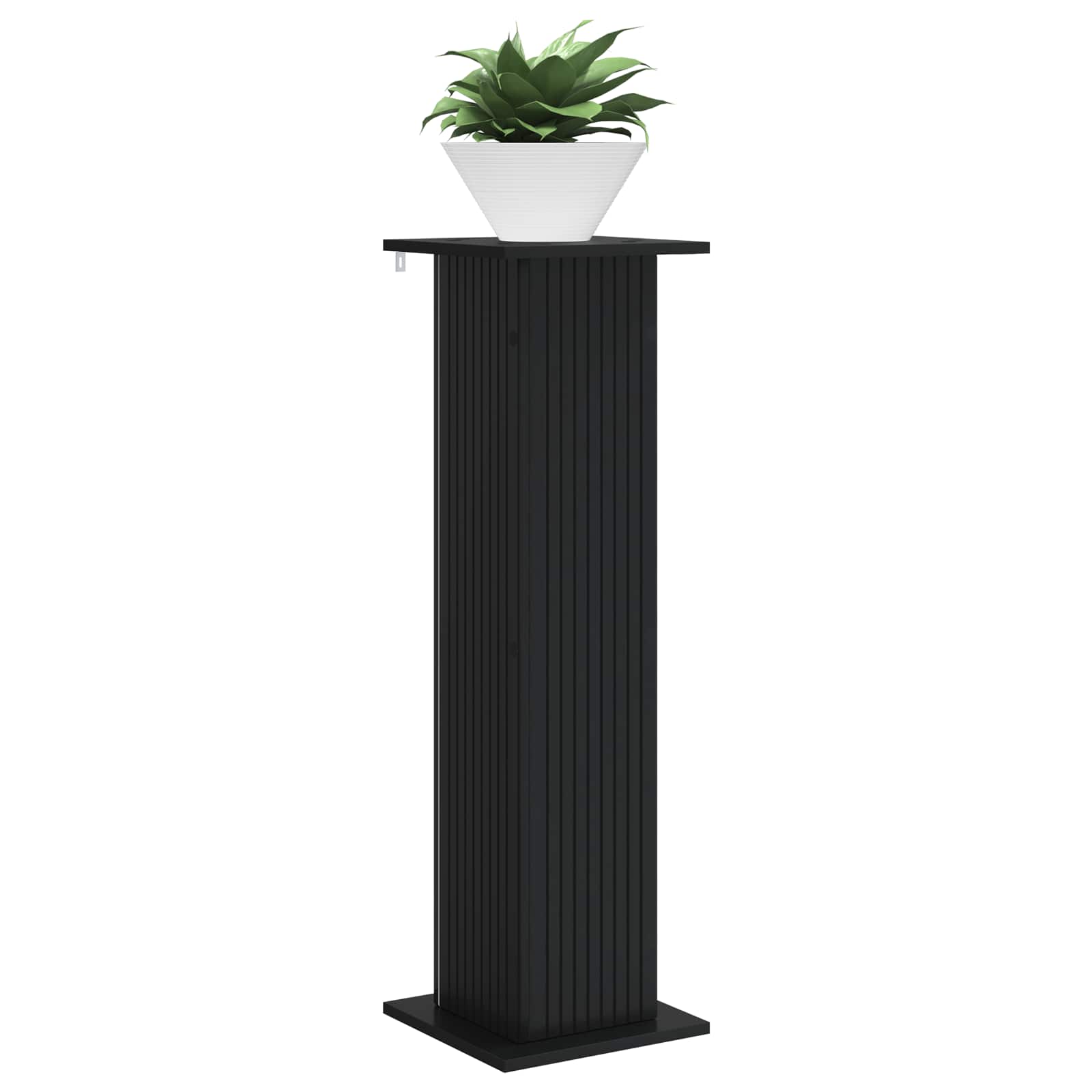 Növényállvány 2 pcs fekete 30,5 x 30 x 100,5 cm szerelt fa