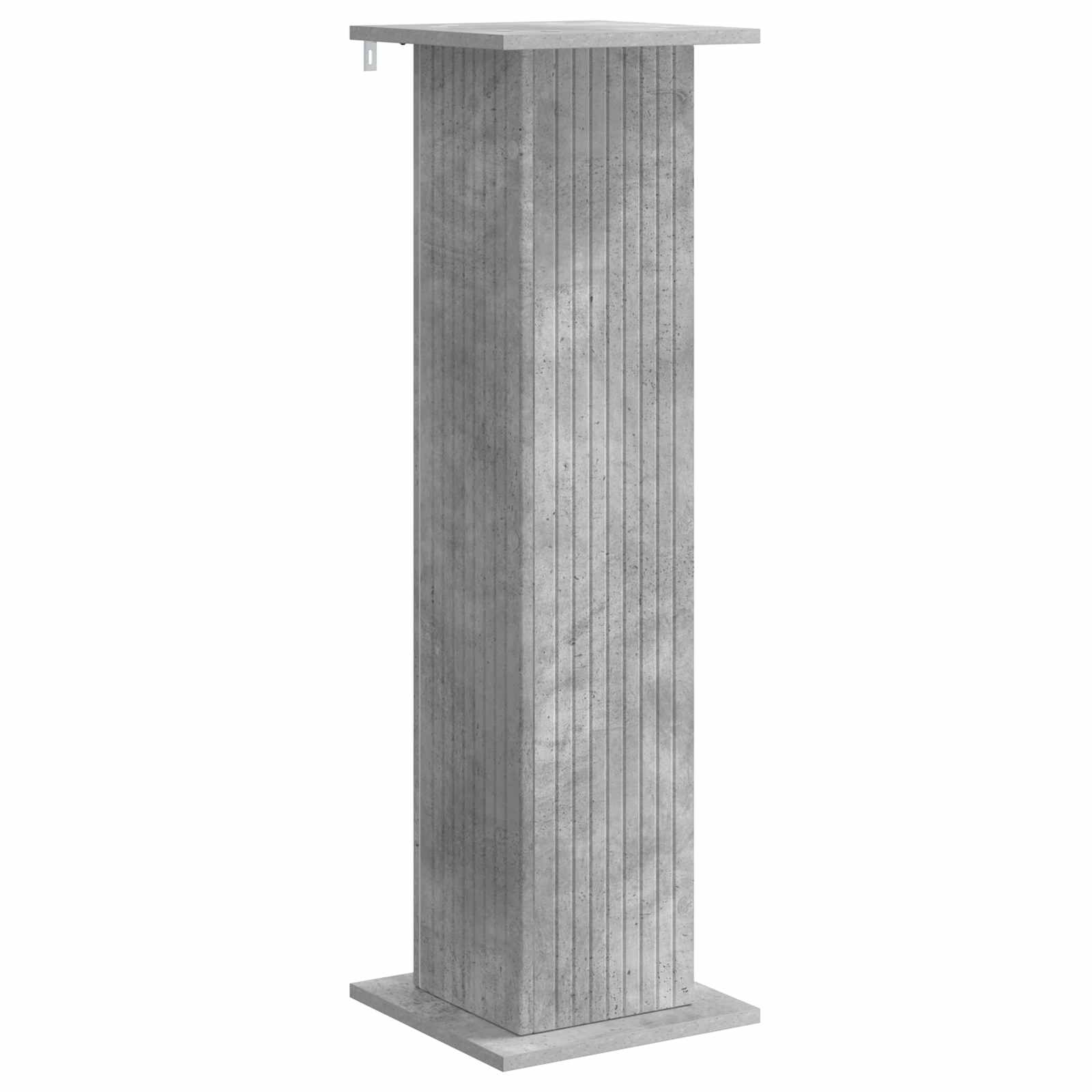 Növényállvány 2 pcs betonszürke 30,5 x 30 x 100,5 cm szerelt fa