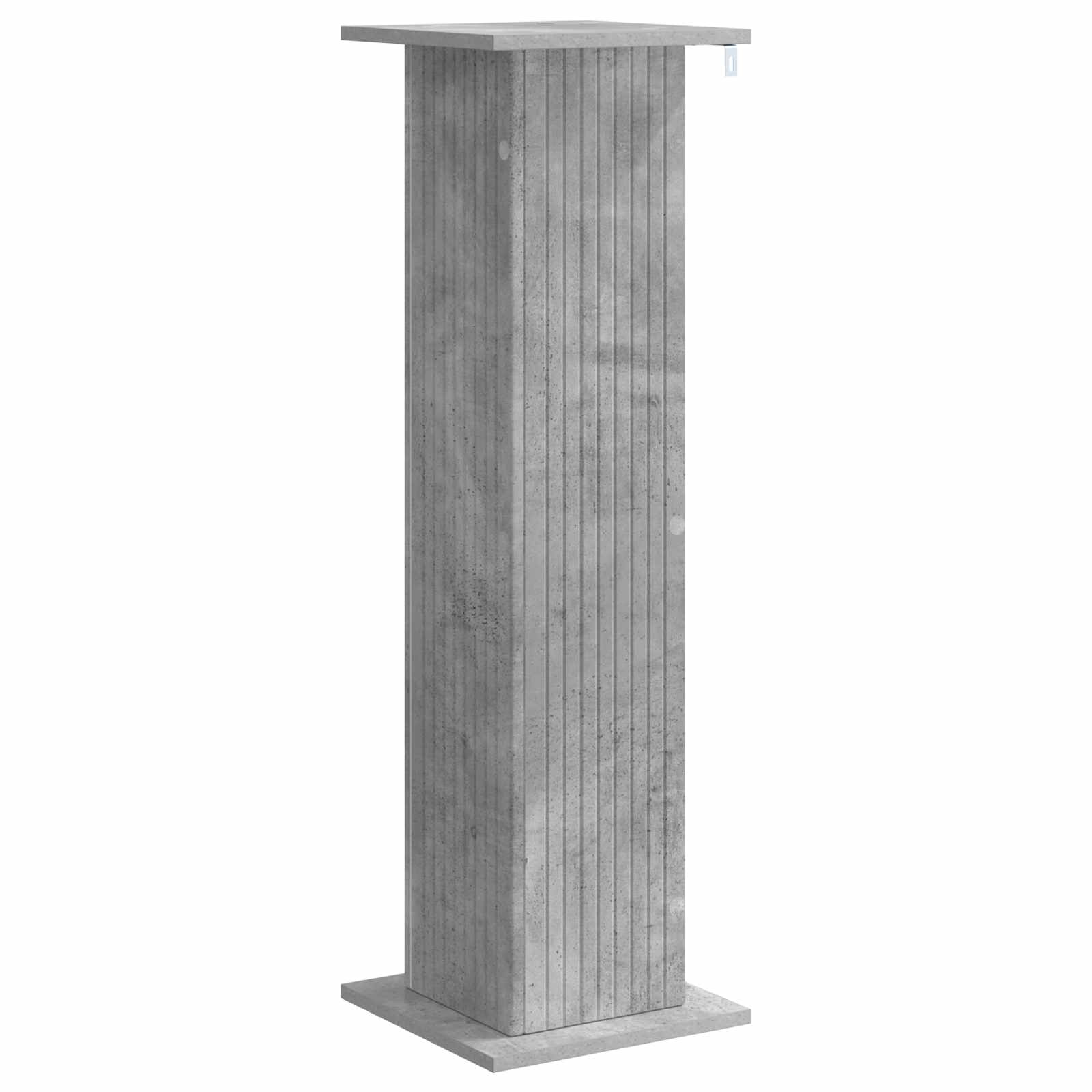 Növényállvány 2 pcs betonszürke 30,5 x 30 x 100,5 cm szerelt fa