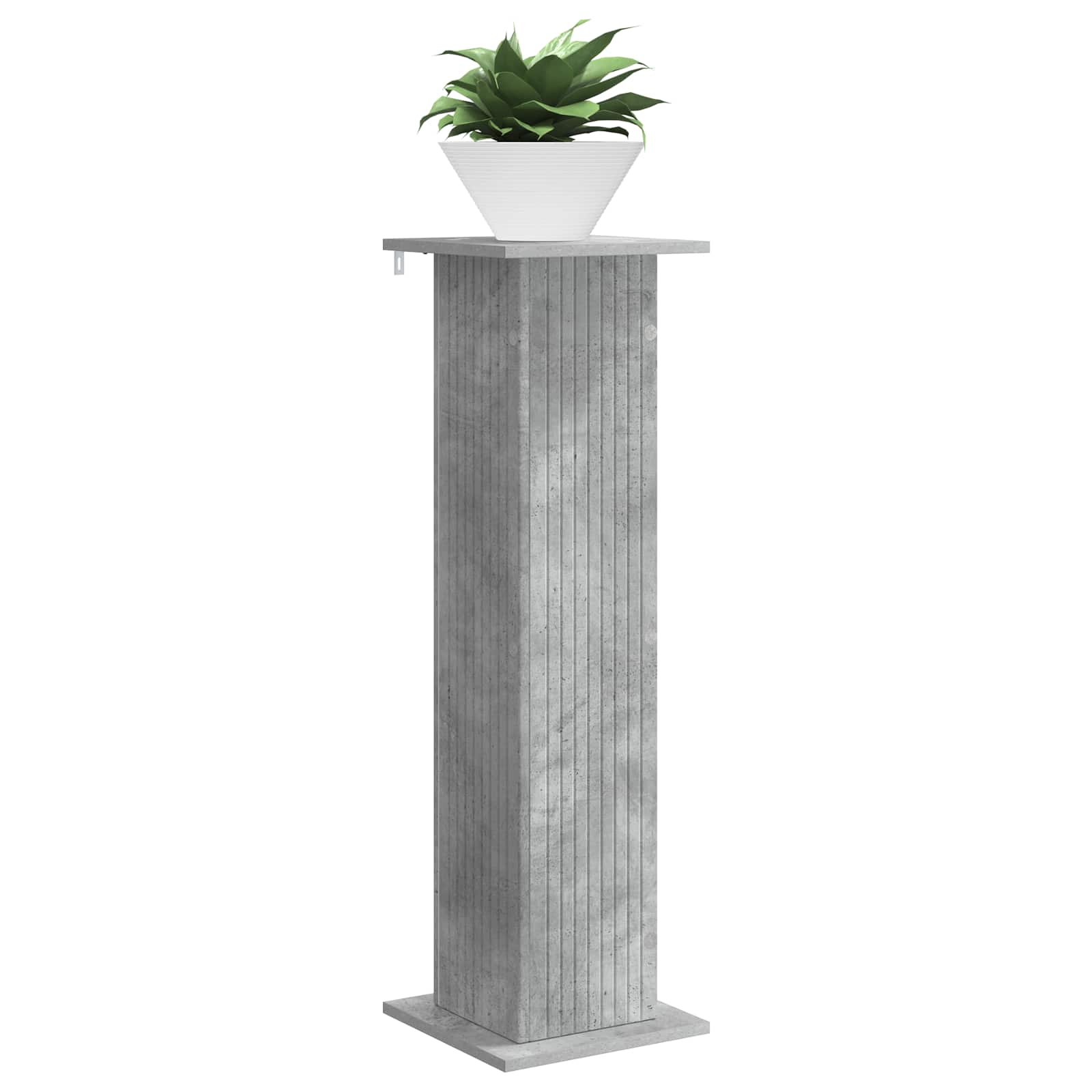 Növényállvány 2 pcs betonszürke 30,5 x 30 x 100,5 cm szerelt fa
