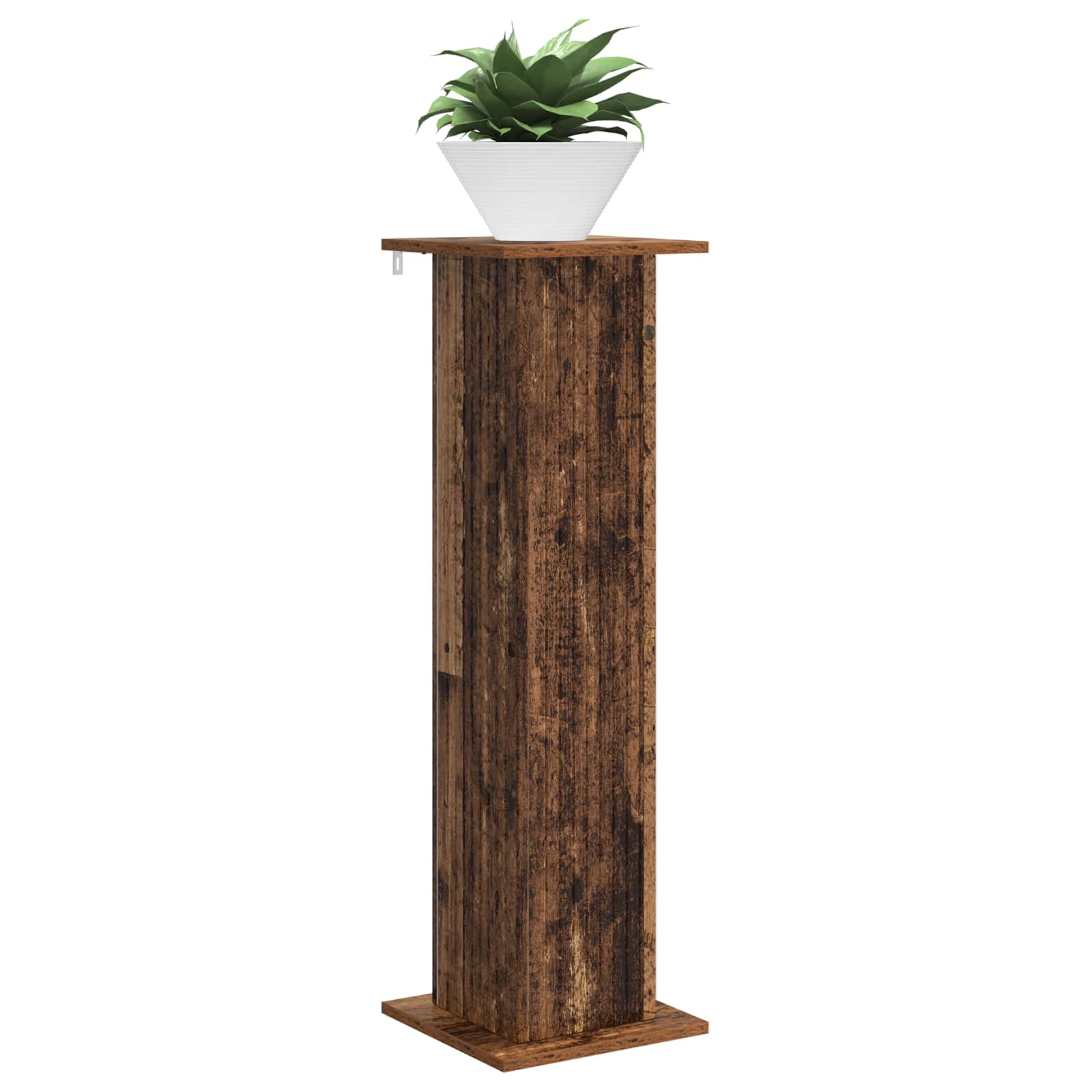 Növényállvány 2 pcs antik fa 30,5 x 30 x 100,5 cm szerelt fa