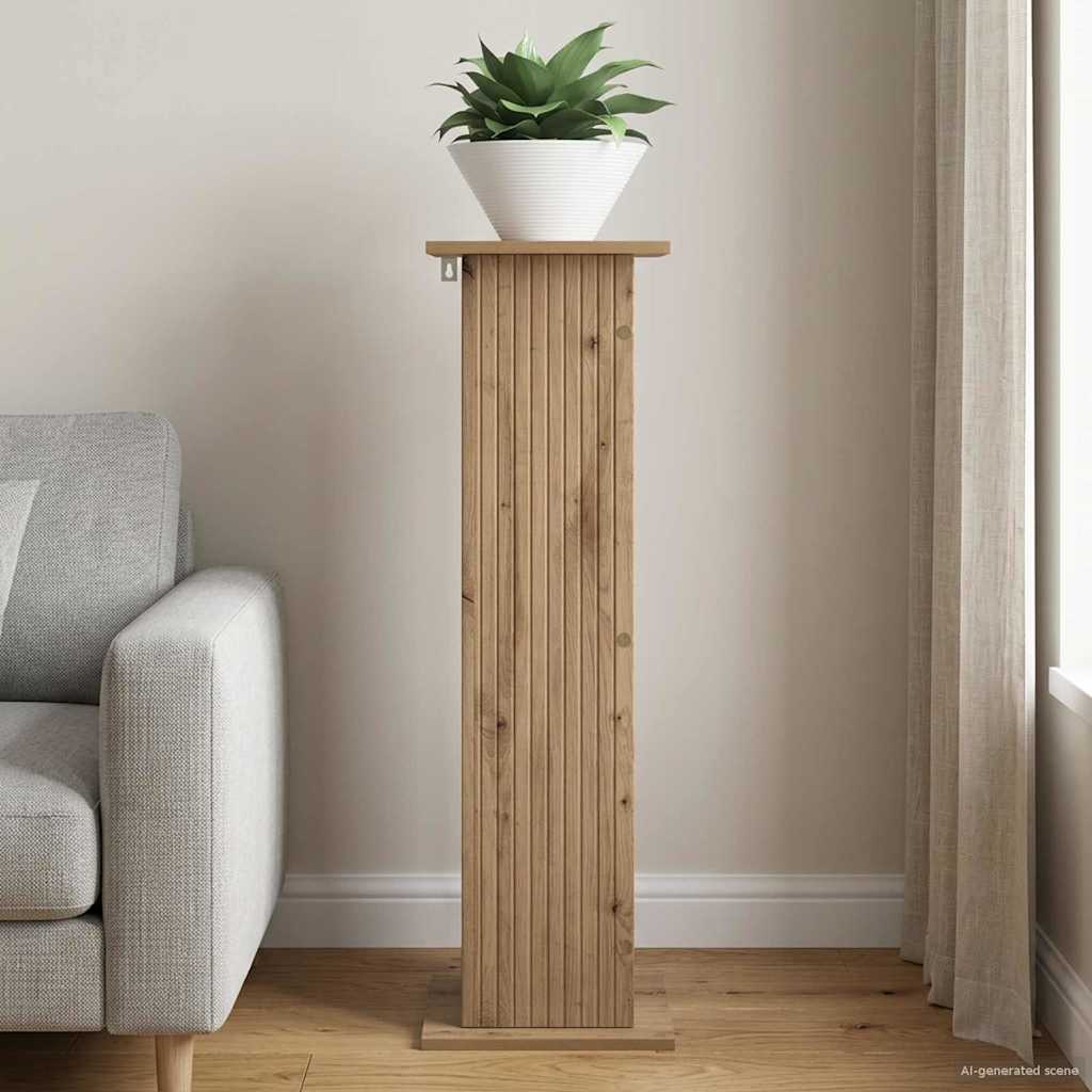 Növényállvány kézműves tölgy 30,5 x 30 x 100,5 cm szerelt fa