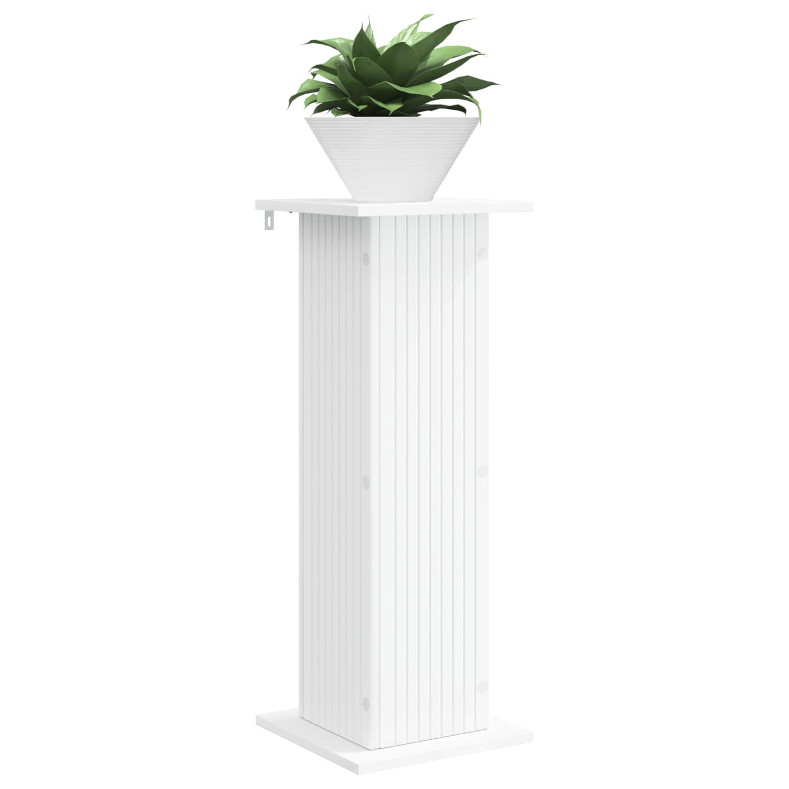 Növényállvány 2 pcs fehér 30,5 x 30 x 80,5 cm szerelt fa