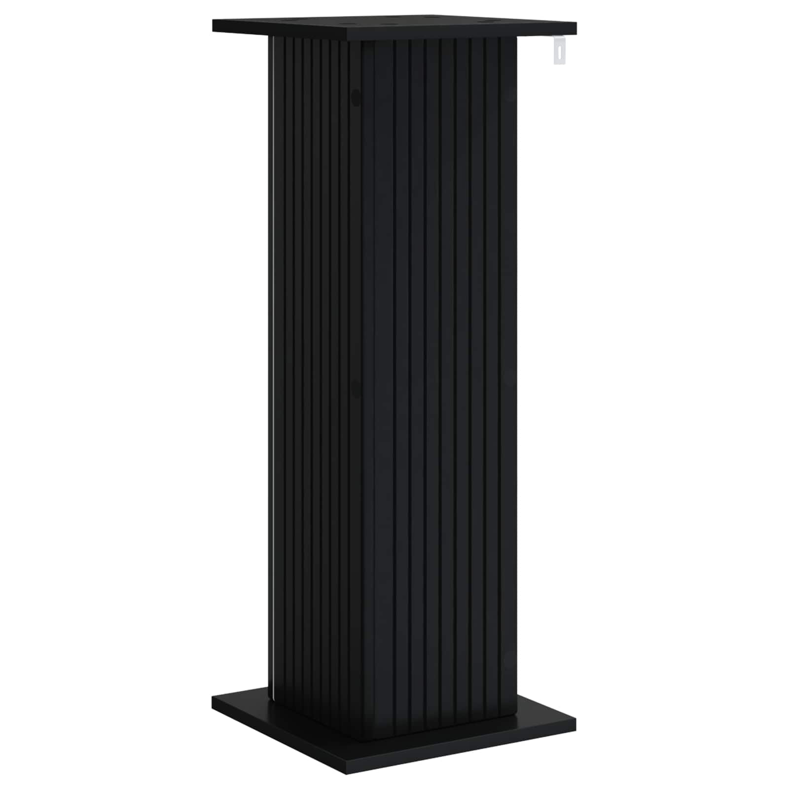 Növényállvány fekete 30,5 x 30 x 80,5 cm szerelt fa