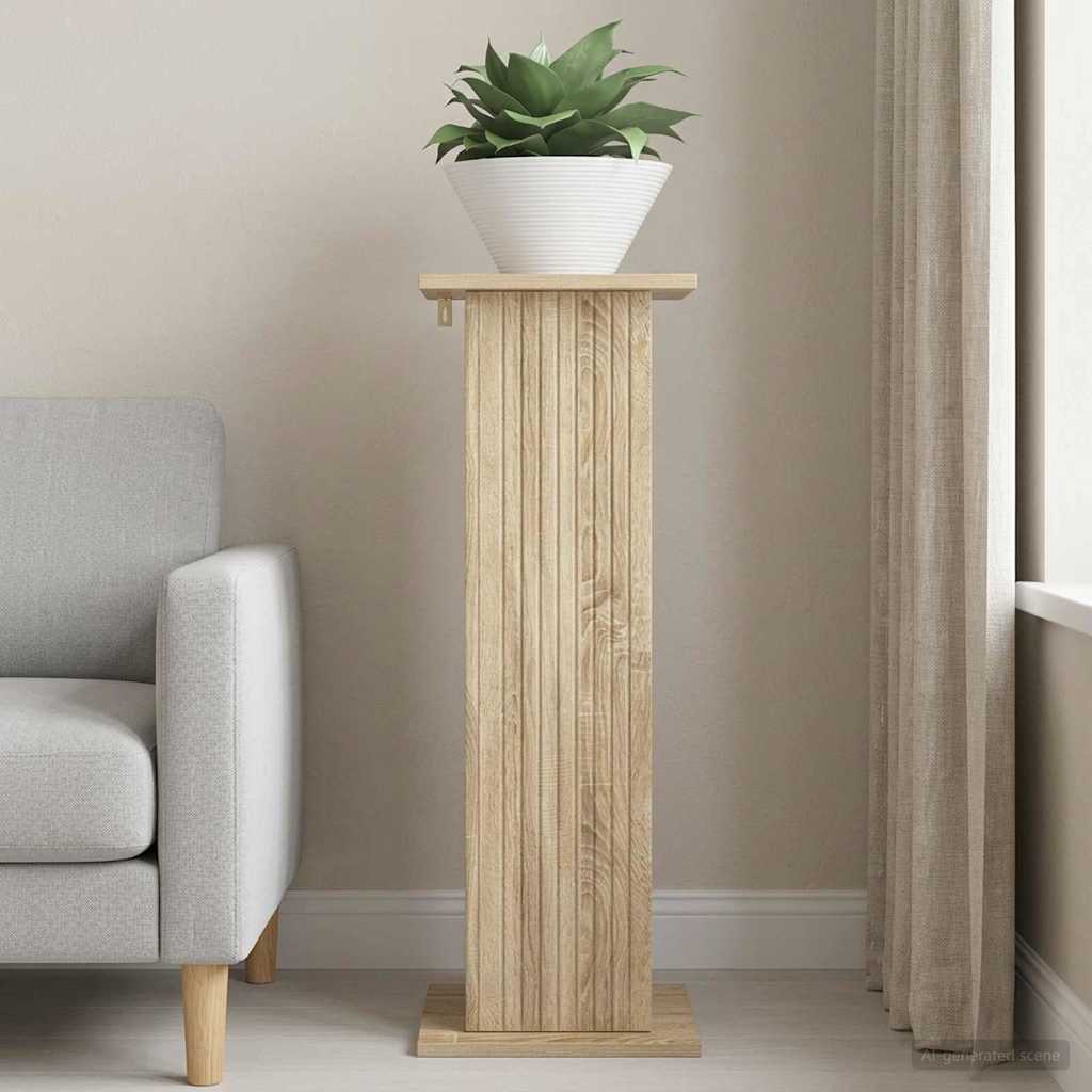 Növényállvány sonoma tölgy 30,5 x 30 x 80,5 cm szerelt fa