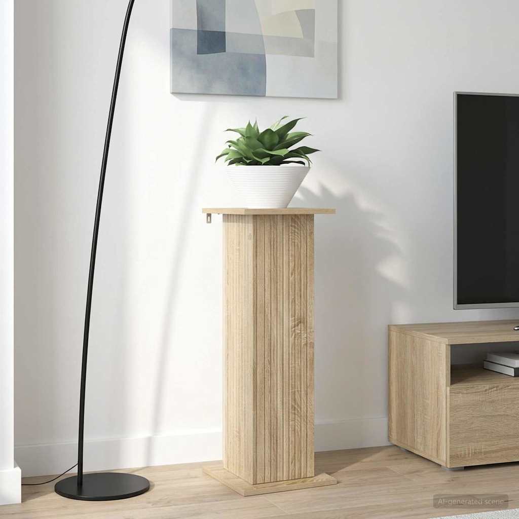 Növényállvány 2 pcs sonoma tölgy 30,5 x 30 x 80,5 cm szerelt fa