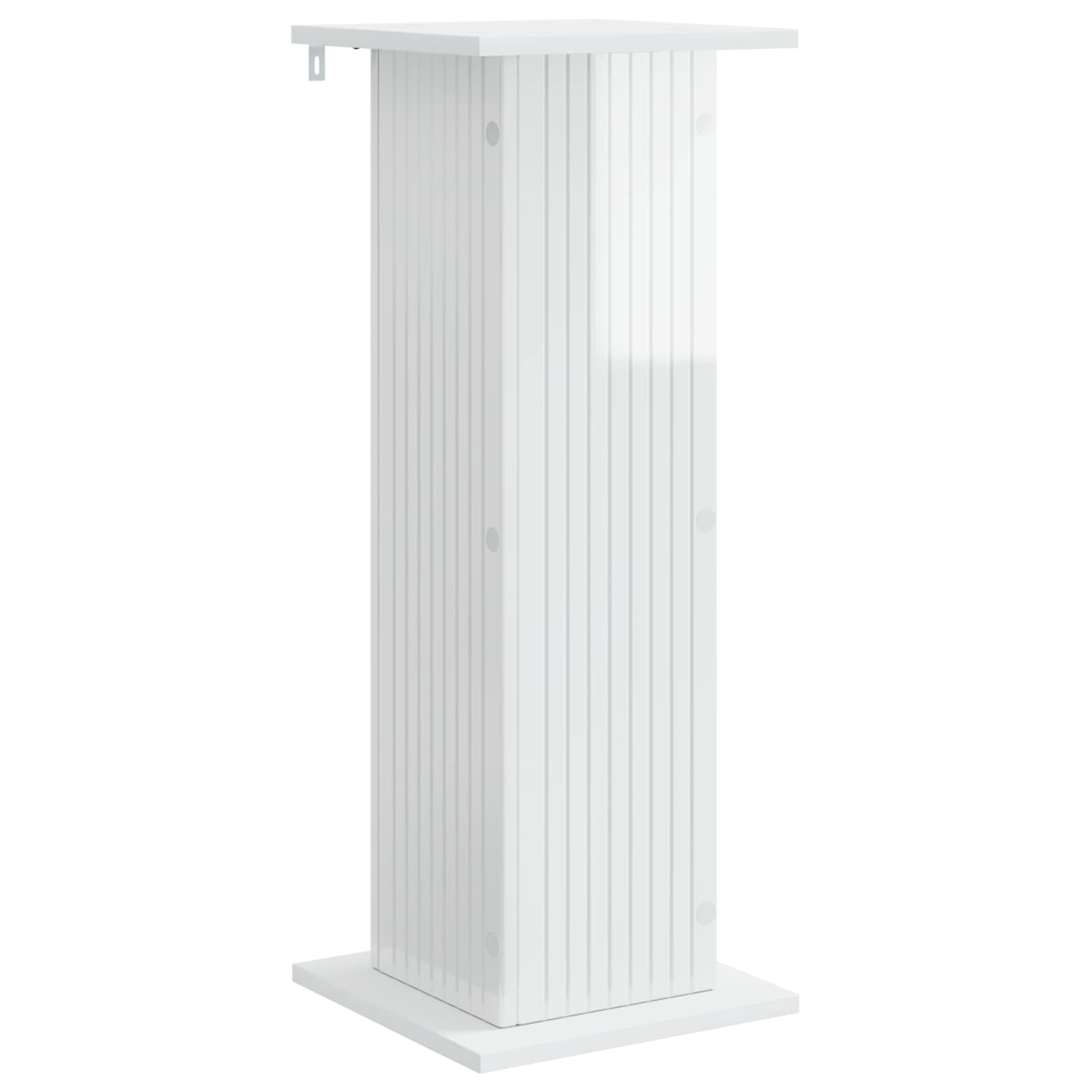 Növényállvány 2 pcs magasfényű fehér 30,5 x 30 x 80,5 cm