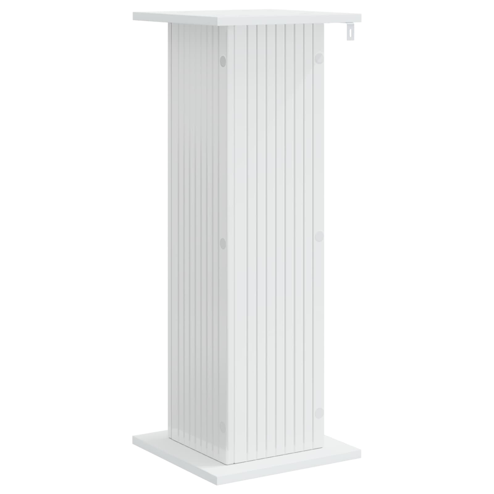 Növényállvány 2 pcs magasfényű fehér 30,5 x 30 x 80,5 cm