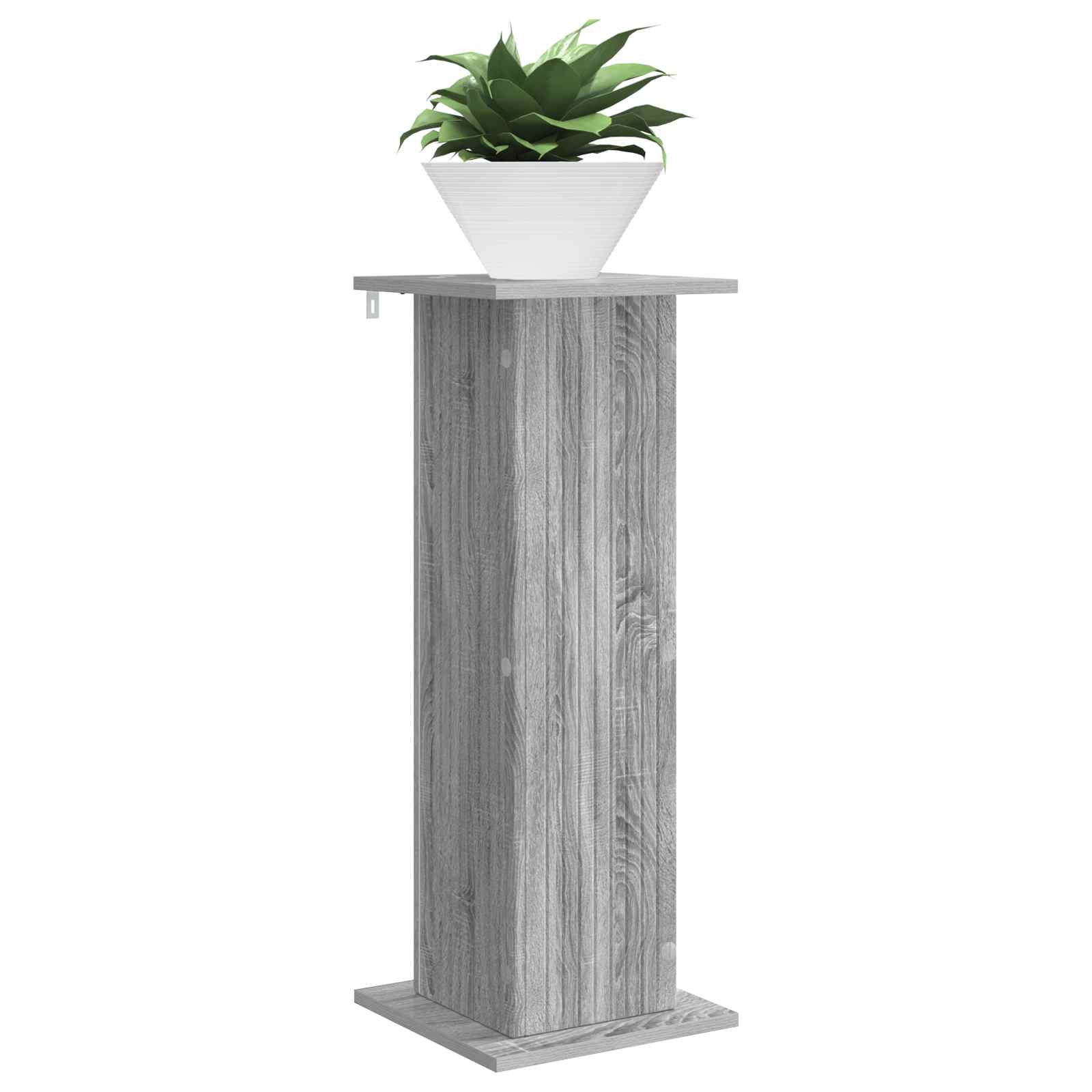 Növényállvány szürke sonoma 30,5 x 30 x 80,5 cm szerelt fa