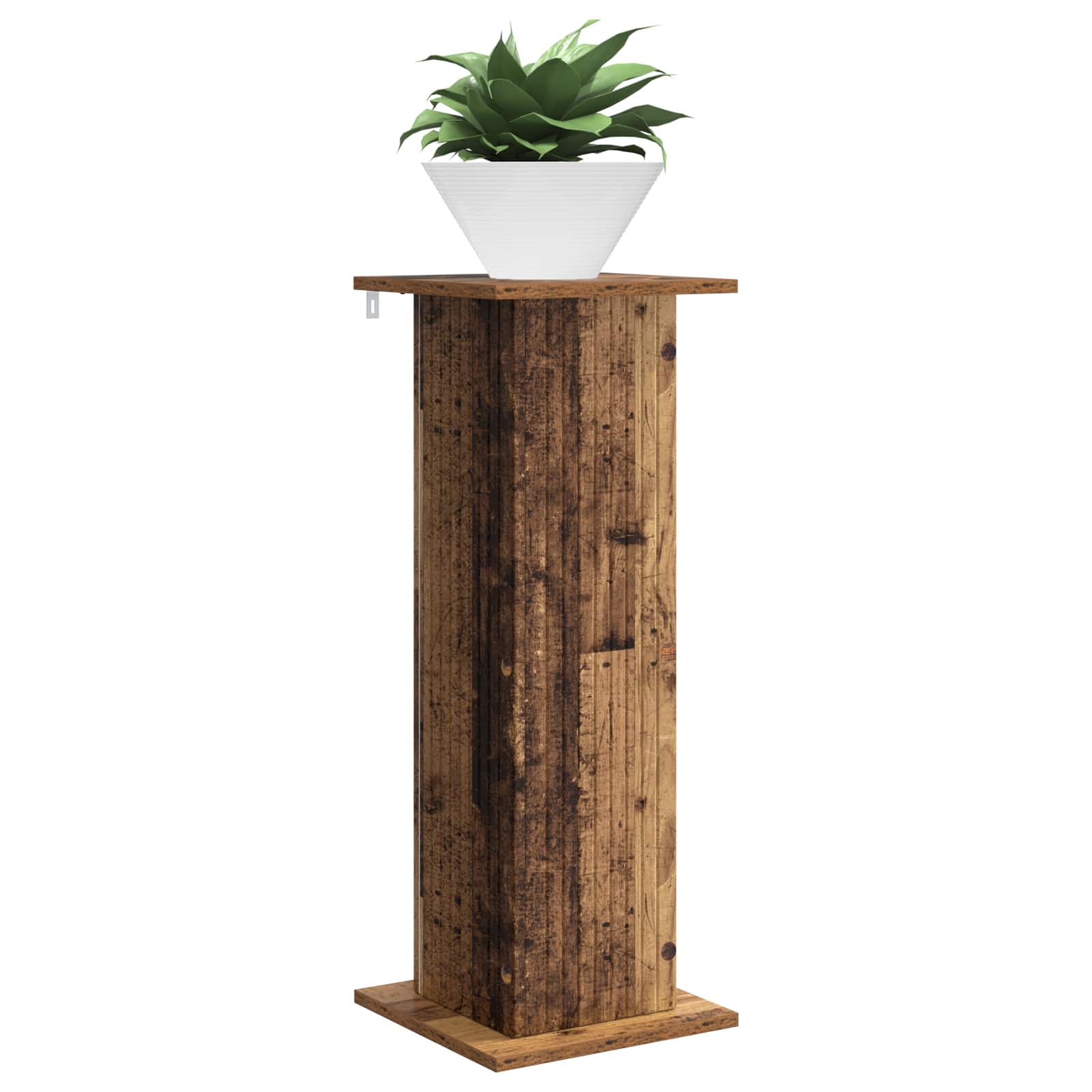 Növényállvány 2 pcs antik fa 30,5 x 30 x 80,5 cm szerelt fa
