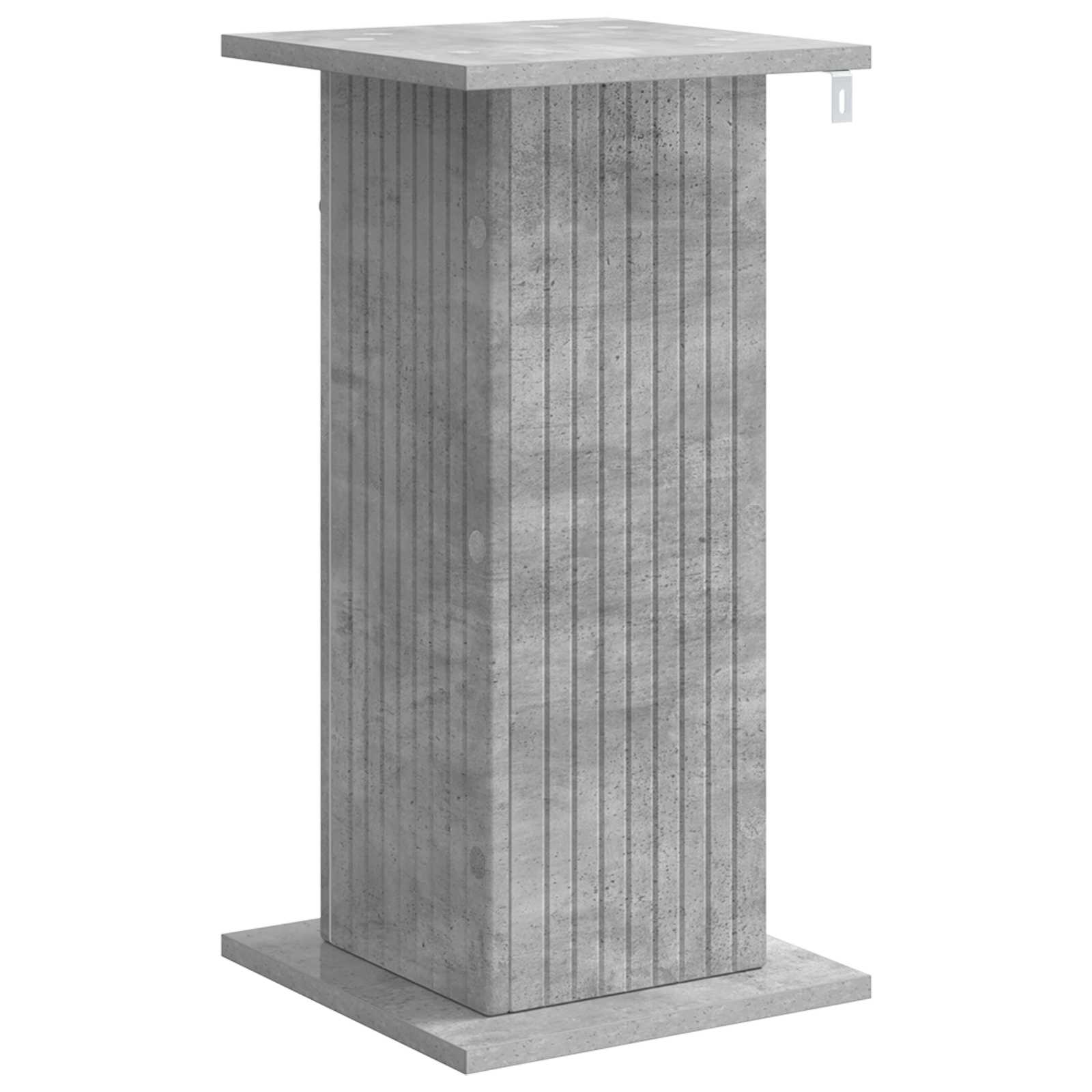Növényállvány 2 pcs betonszürke 30,5 x 30 x 60,5 cm szerelt fa