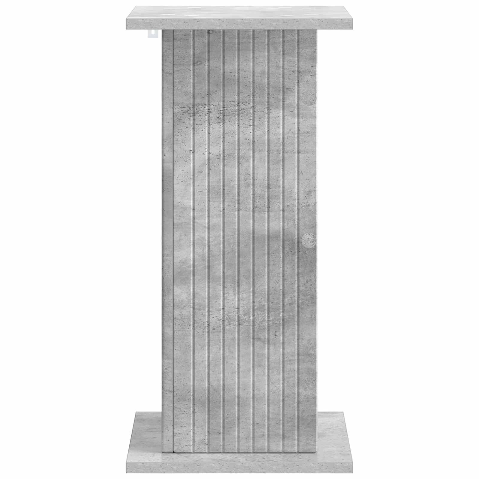 Növényállvány 2 pcs betonszürke 30,5 x 30 x 60,5 cm szerelt fa