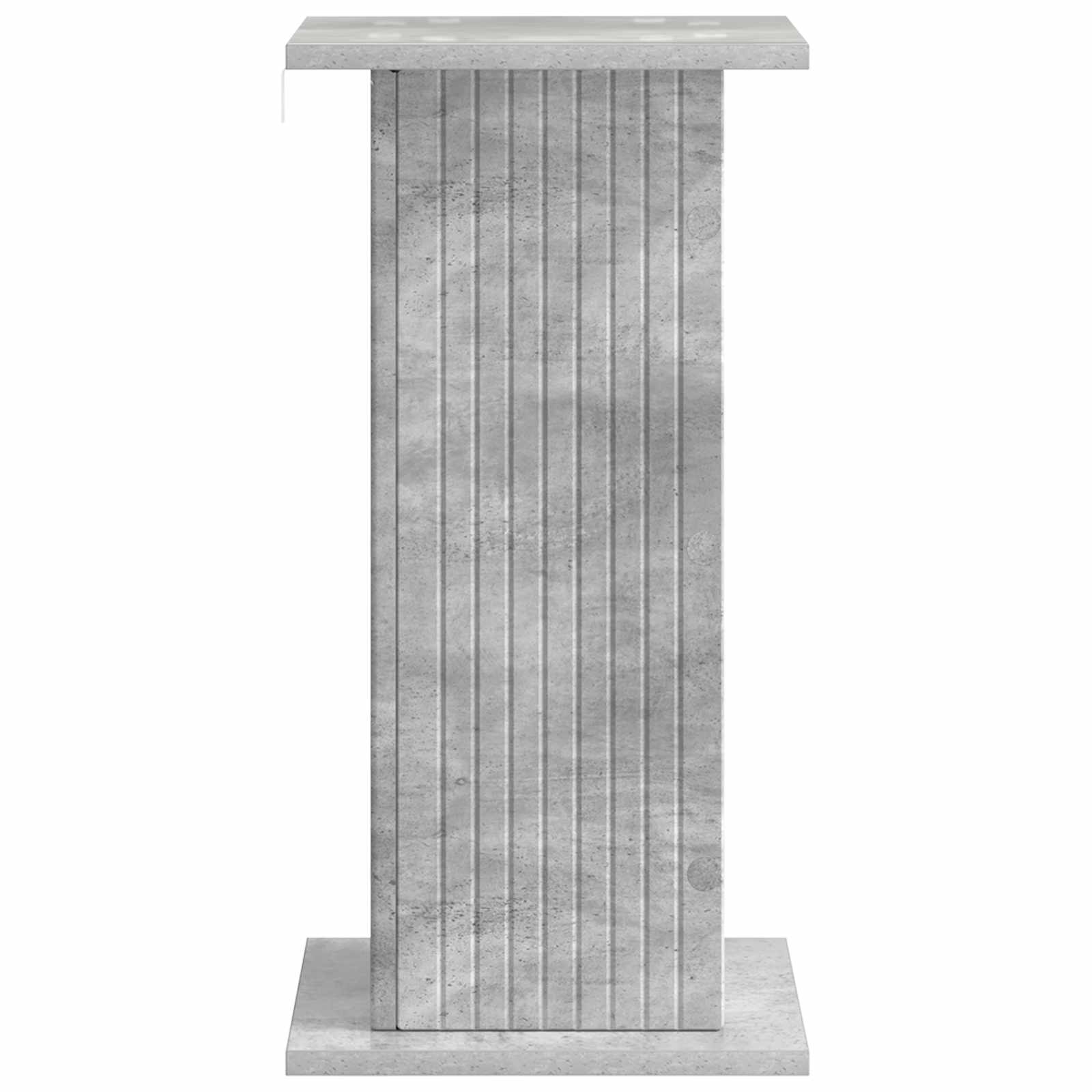Növényállvány 2 pcs betonszürke 30,5 x 30 x 60,5 cm szerelt fa