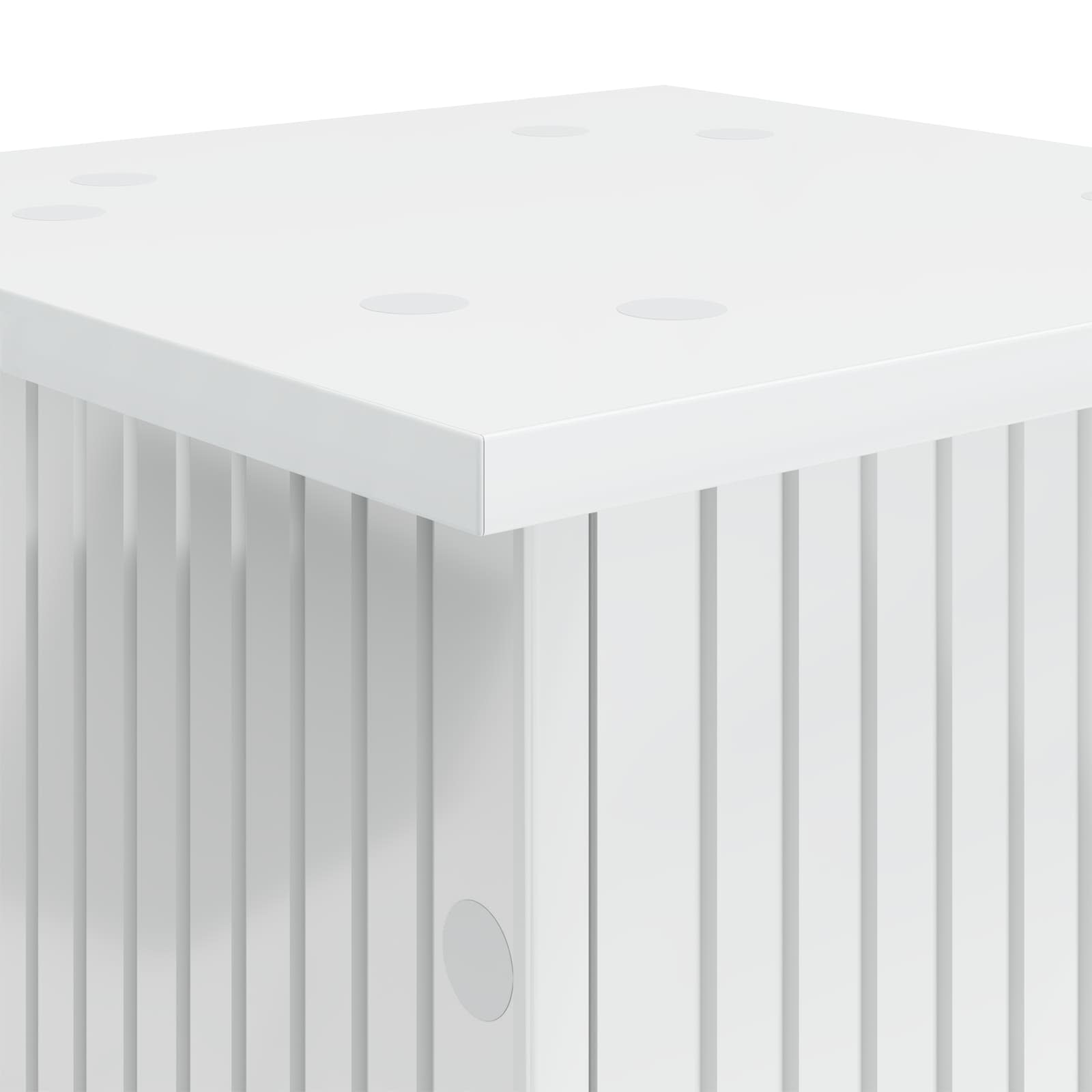 Növényállvány 2 pcs magasfényű fehér 30,5 x 30 x 60,5 cm