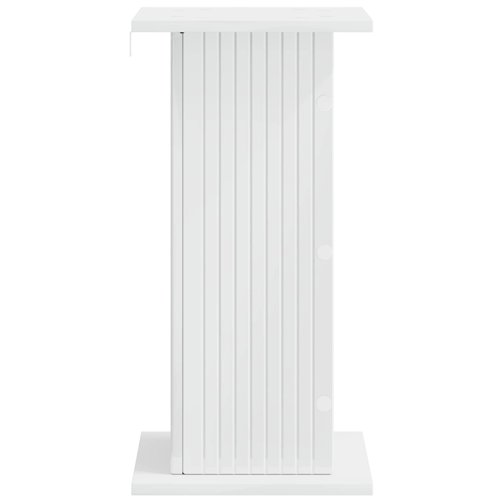 Növényállvány 2 pcs magasfényű fehér 30,5 x 30 x 60,5 cm