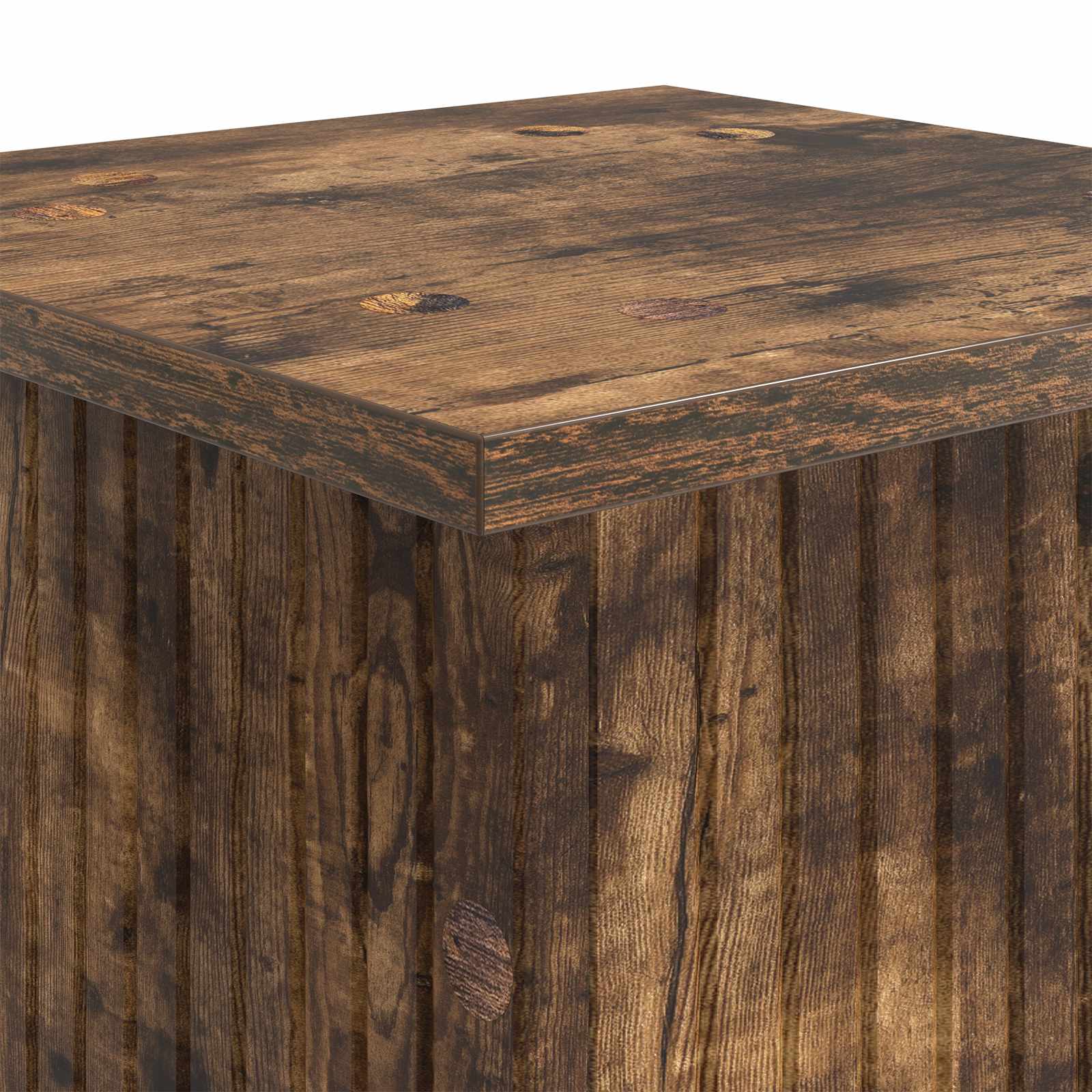 Növényállvány 2 pcs füstös tölgy 30,5 x 30 x 60,5 cm szerelt fa