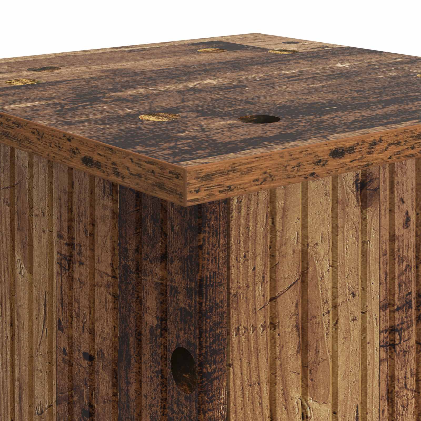 Növényállvány 2 pcs antik fa 30,5 x 30 x 60,5 cm szerelt fa