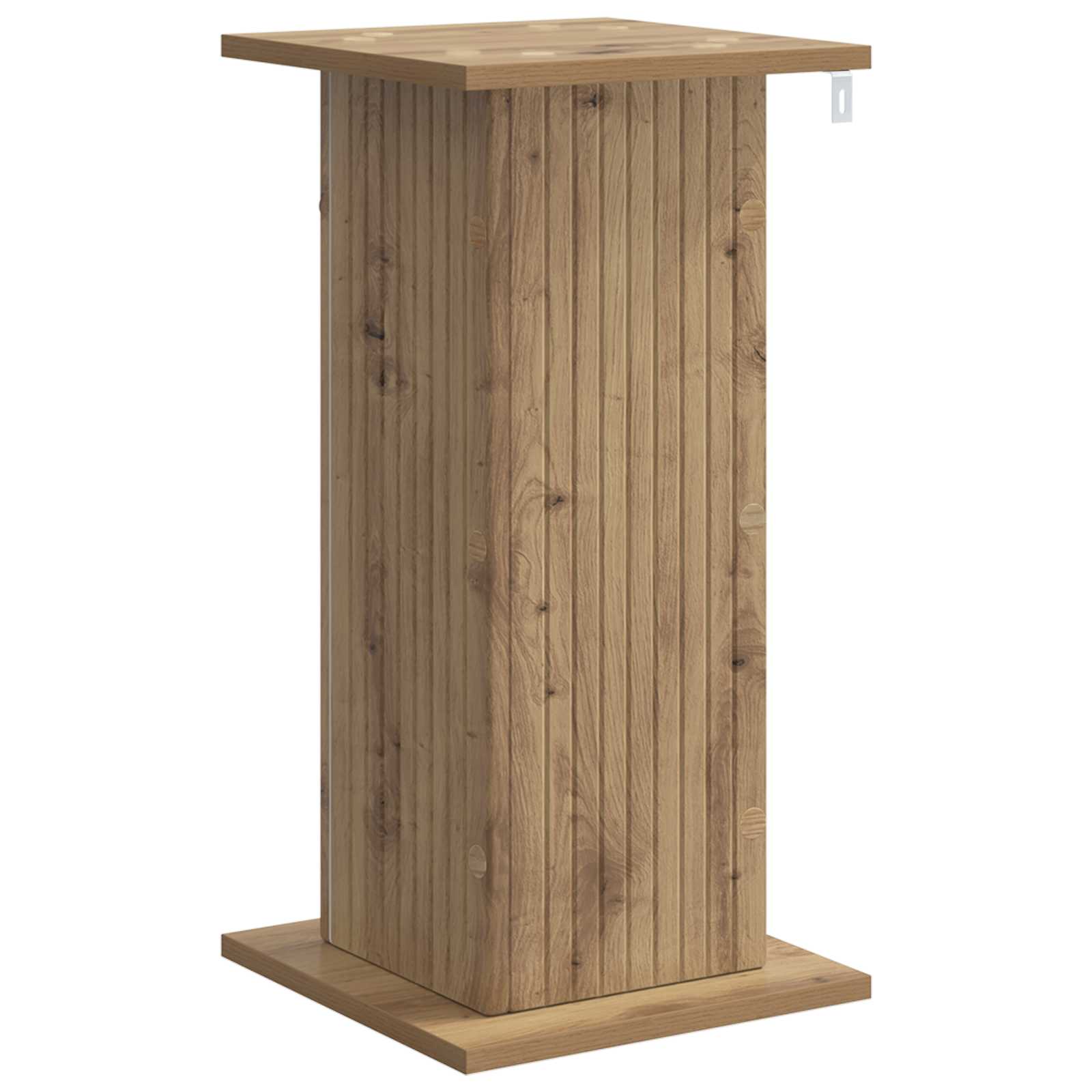 Növényállvány kézműves tölgy 30,5 x 30 x 60,5 cm szerelt fa