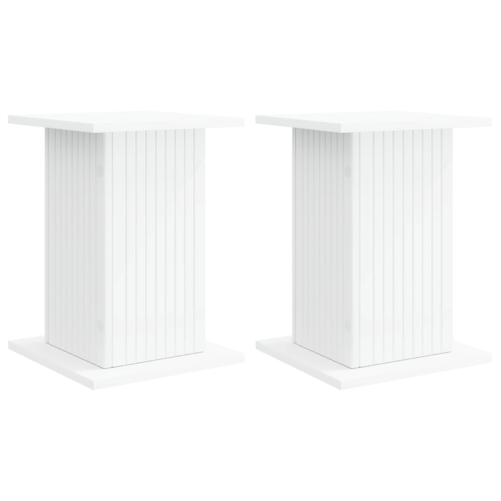 Növényállvány 2 pcs fehér 30,5 x 30 x 43 cm szerelt fa