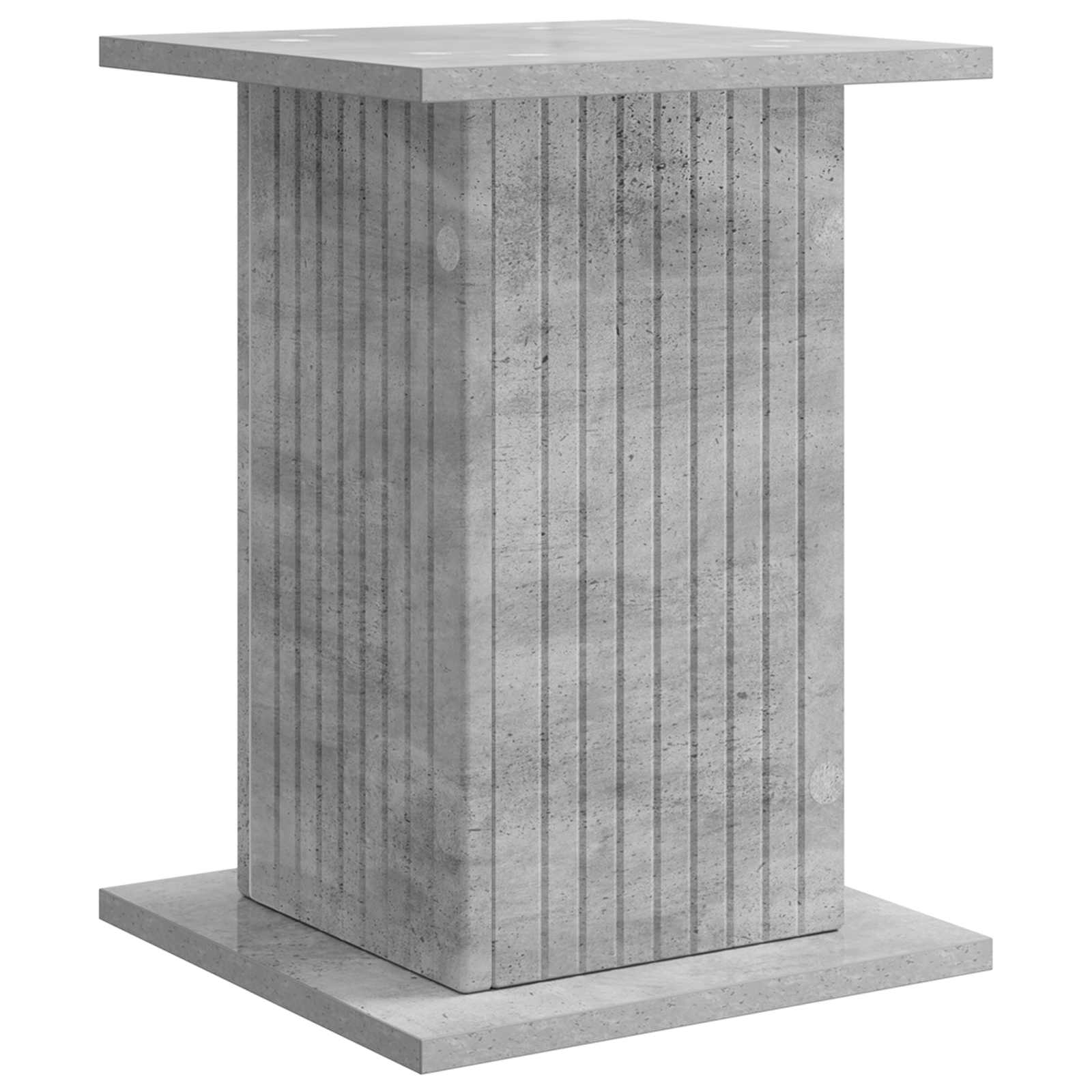 Növényállvány betonszürke 30,5 x 30 x 43 cm szerelt fa