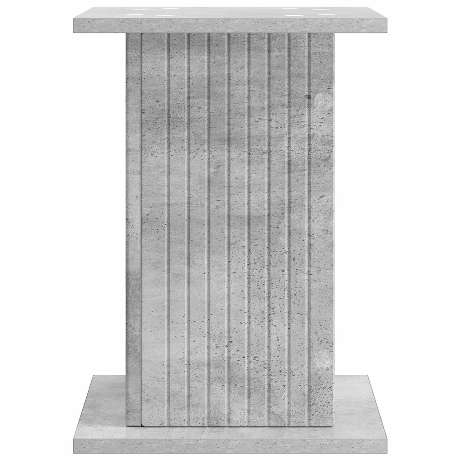 Növényállvány betonszürke 30,5 x 30 x 43 cm szerelt fa