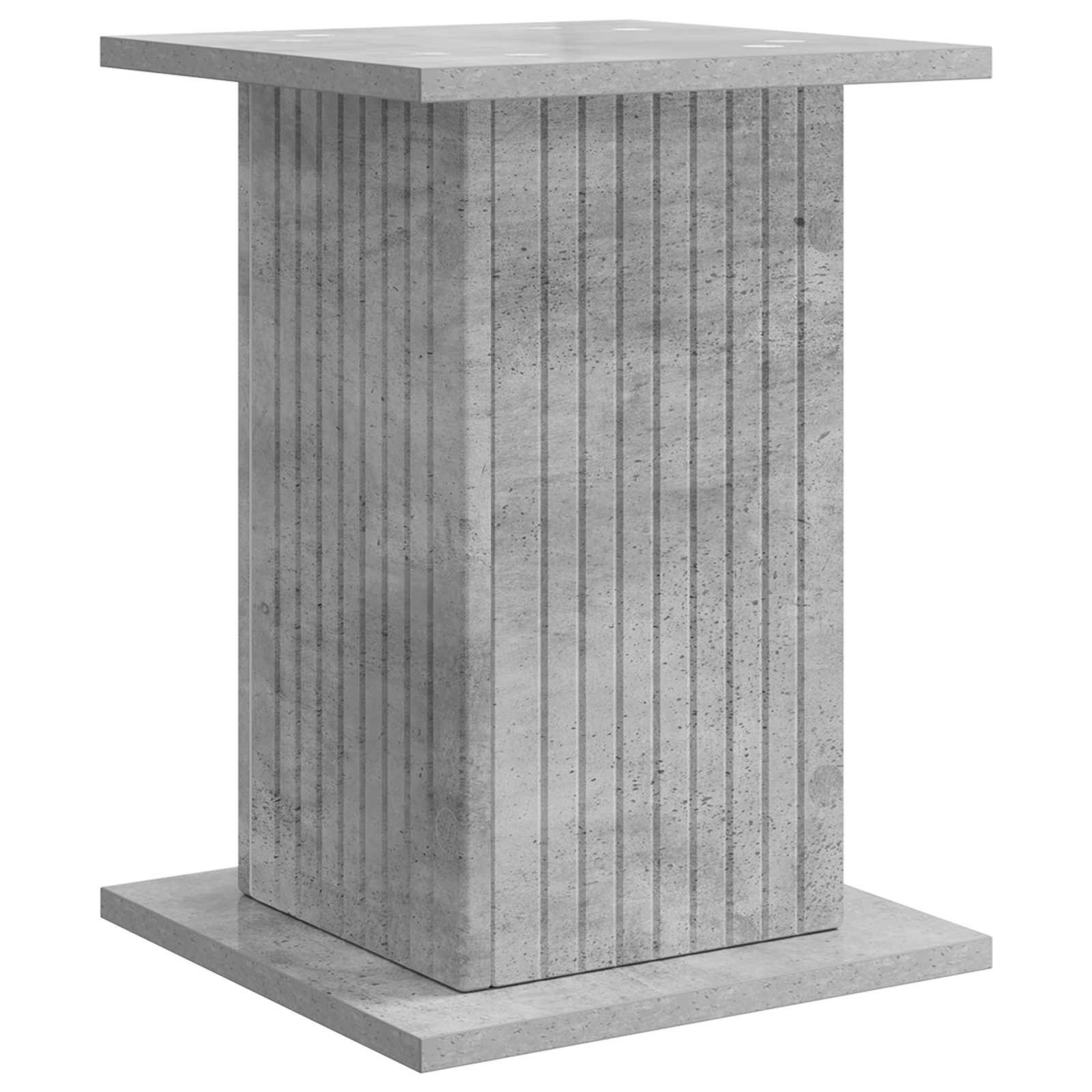 Növényállvány betonszürke 30,5 x 30 x 43 cm szerelt fa